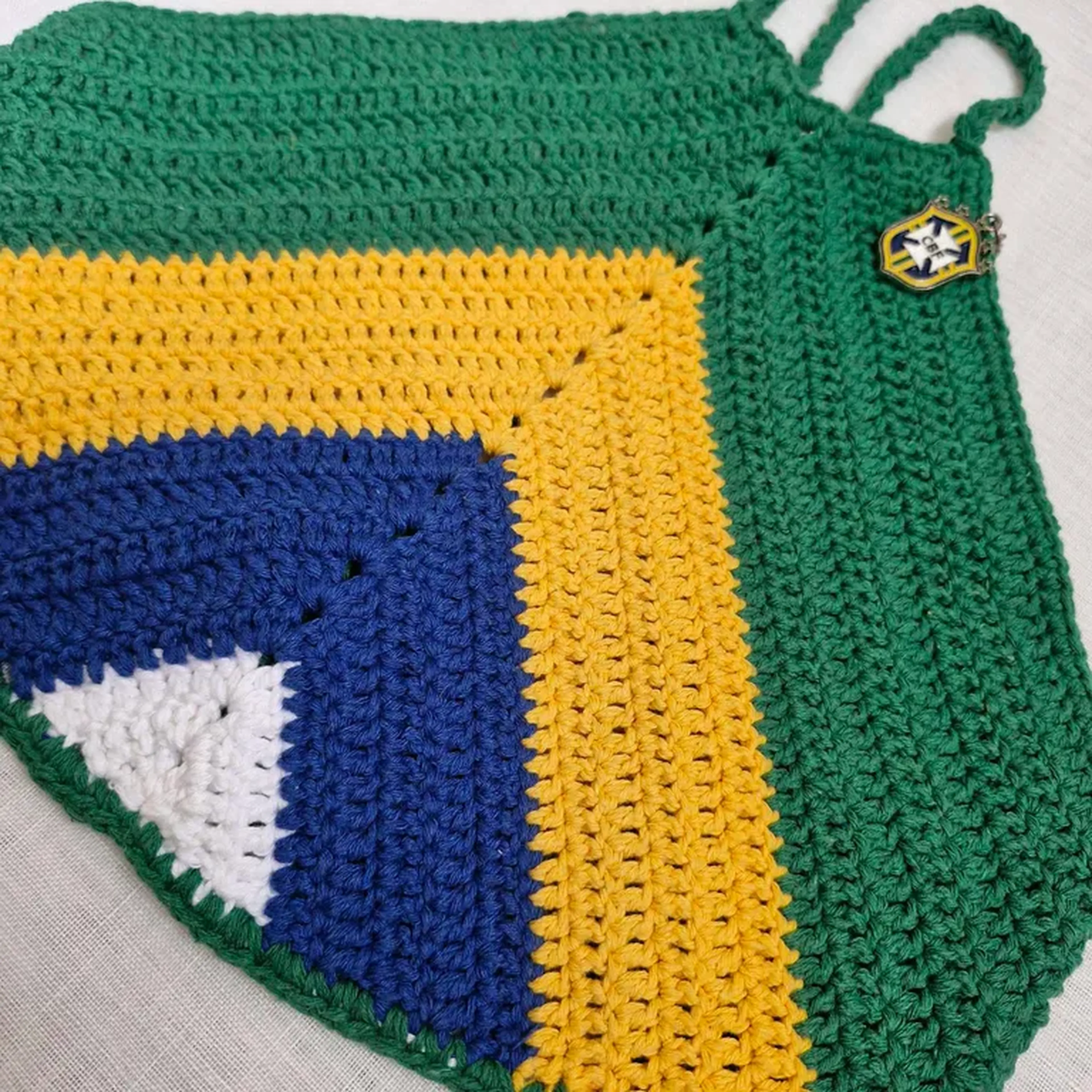 Top em crochê Brasil imagem