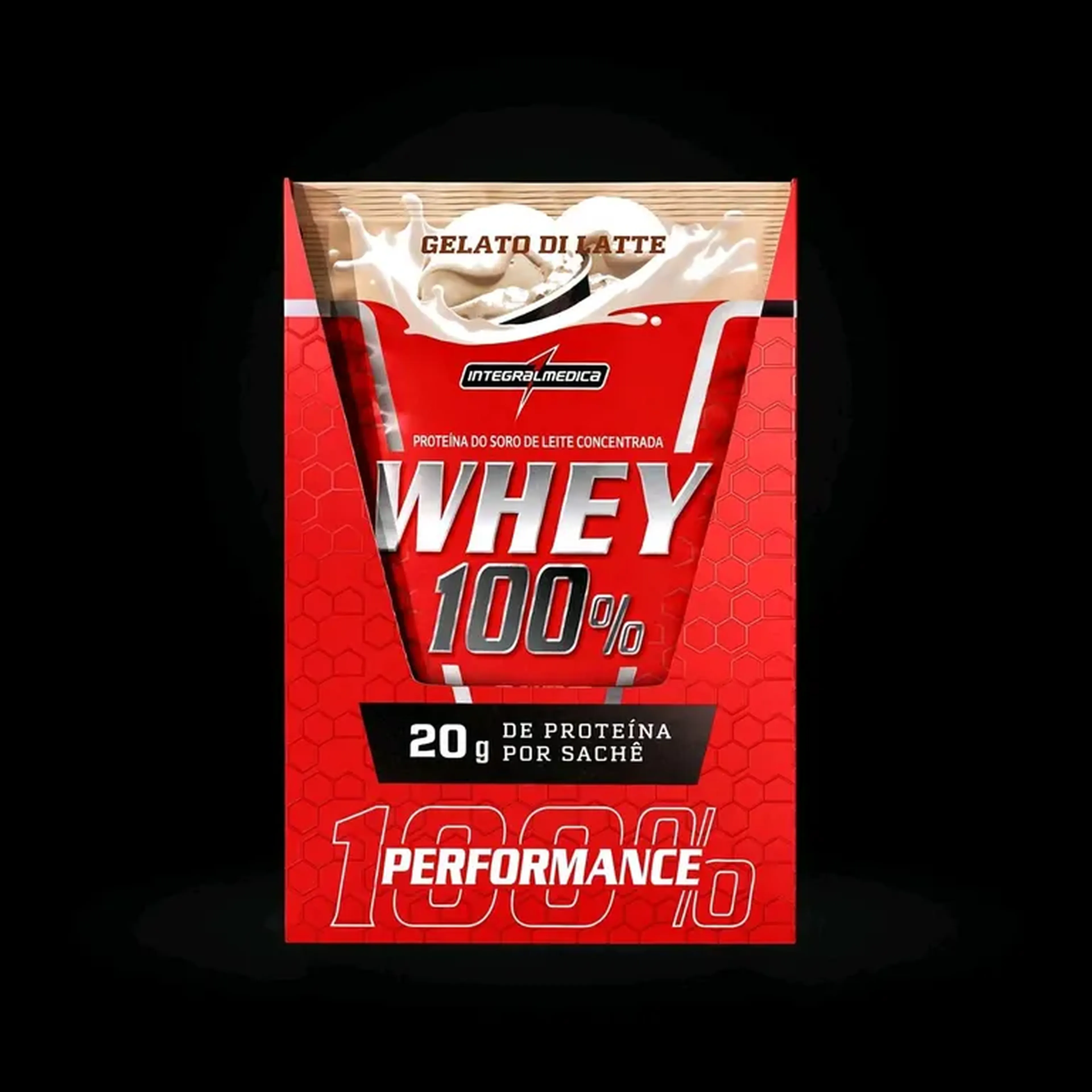 Whey 100% sachê pure- Integralmédica - Gelato di Latte imagem