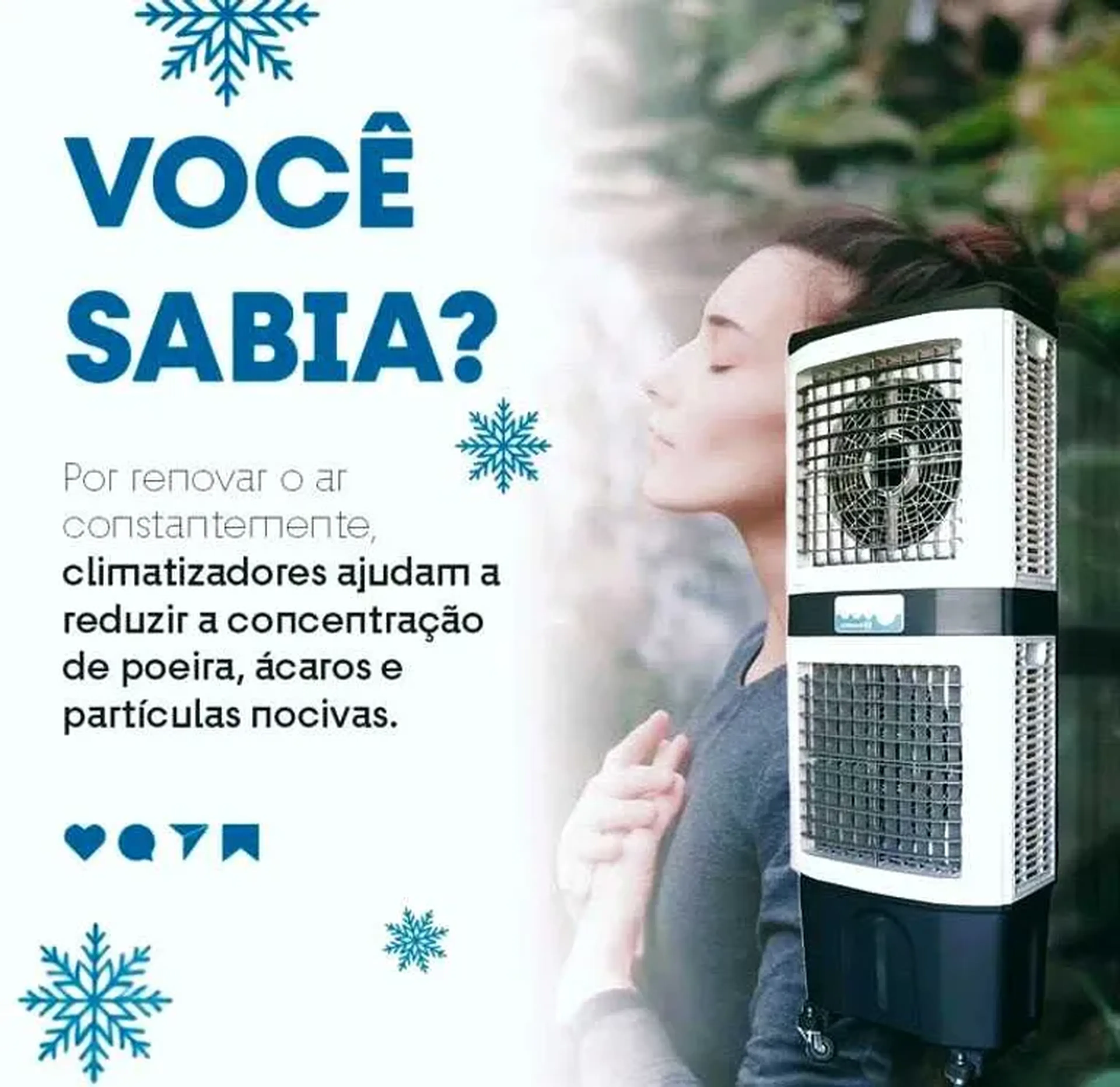 Climatizador Portátil Duplo Motor imagem