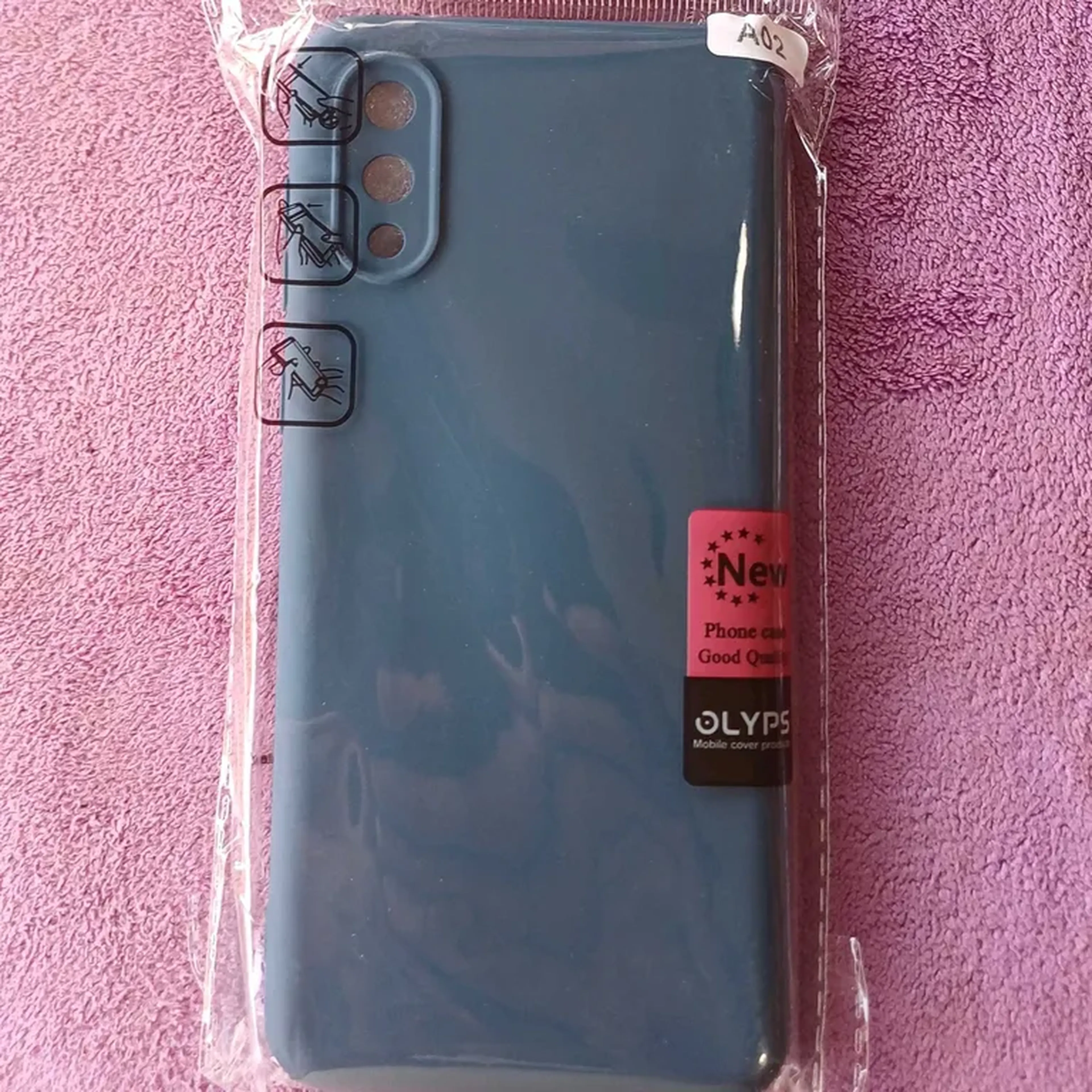 Capinha para Galaxy A02, de Silicone Aveludada imagem