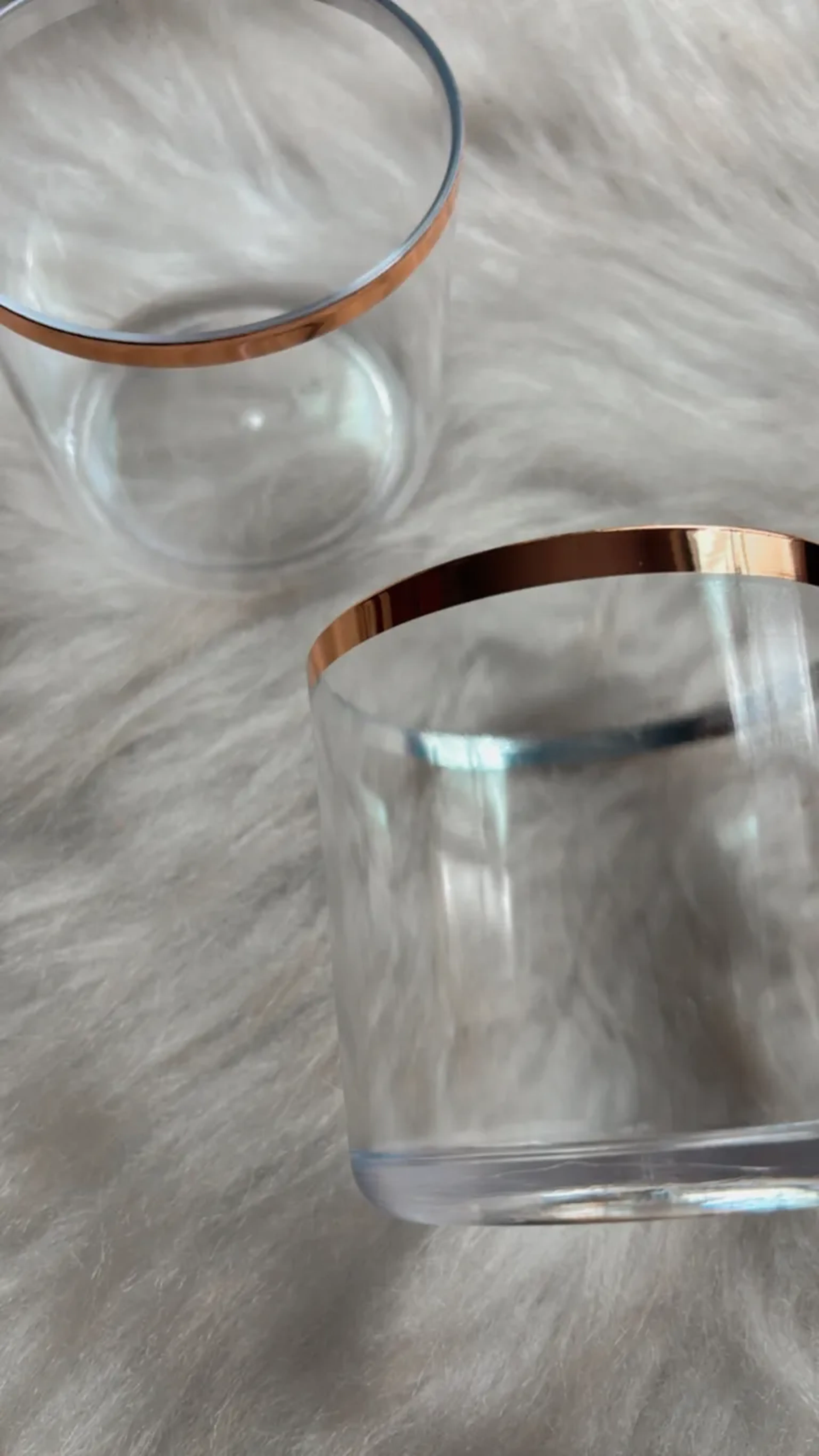 Copos Whiskey Cristal borda Rose imagem