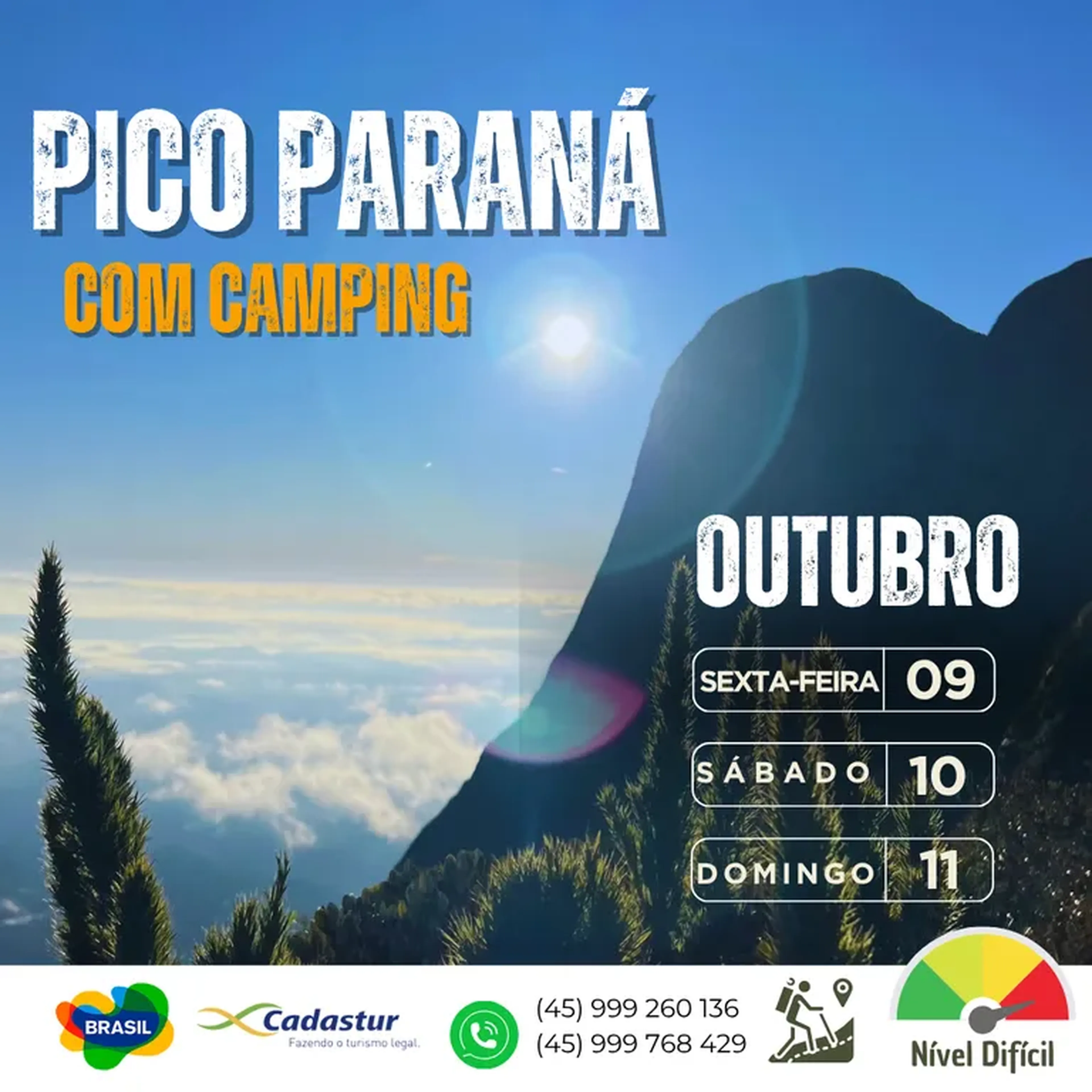 PICO PARANÁ 09, 10 e 11 de OUTUBRO - CAMPING imagem