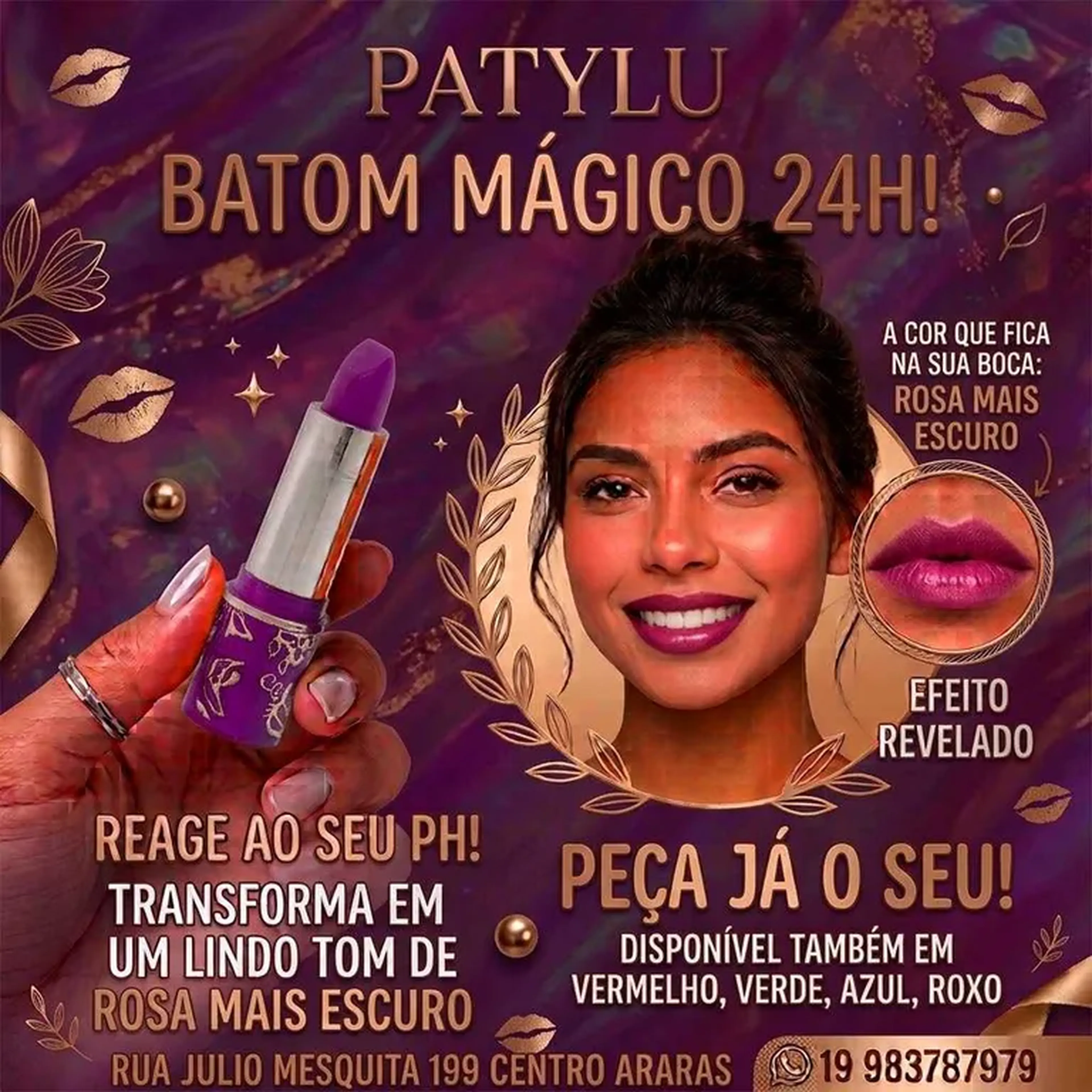 Batom 24 horas Roxo imagem