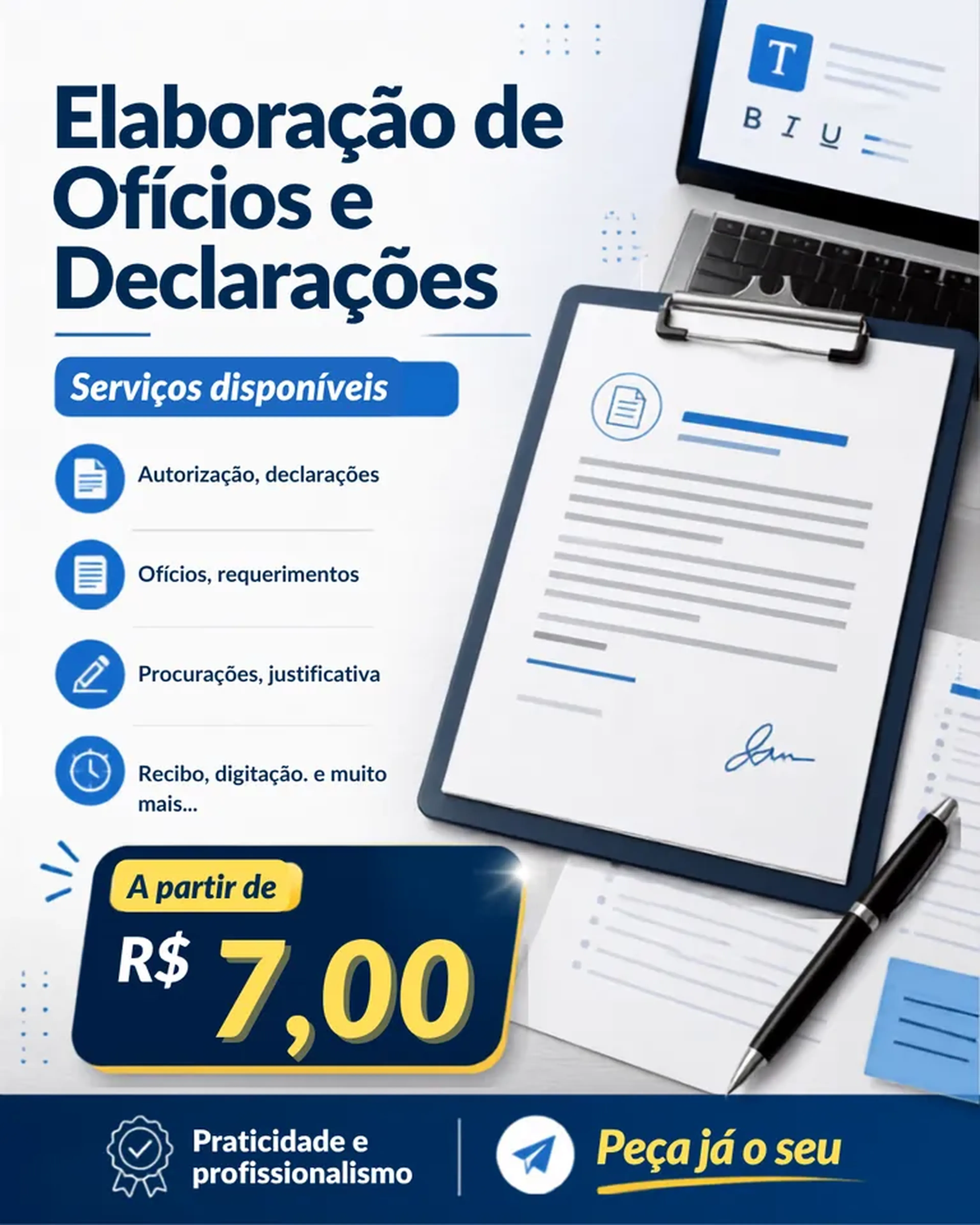 Ofícios, Requerimentos, Declarações e etc... imagem