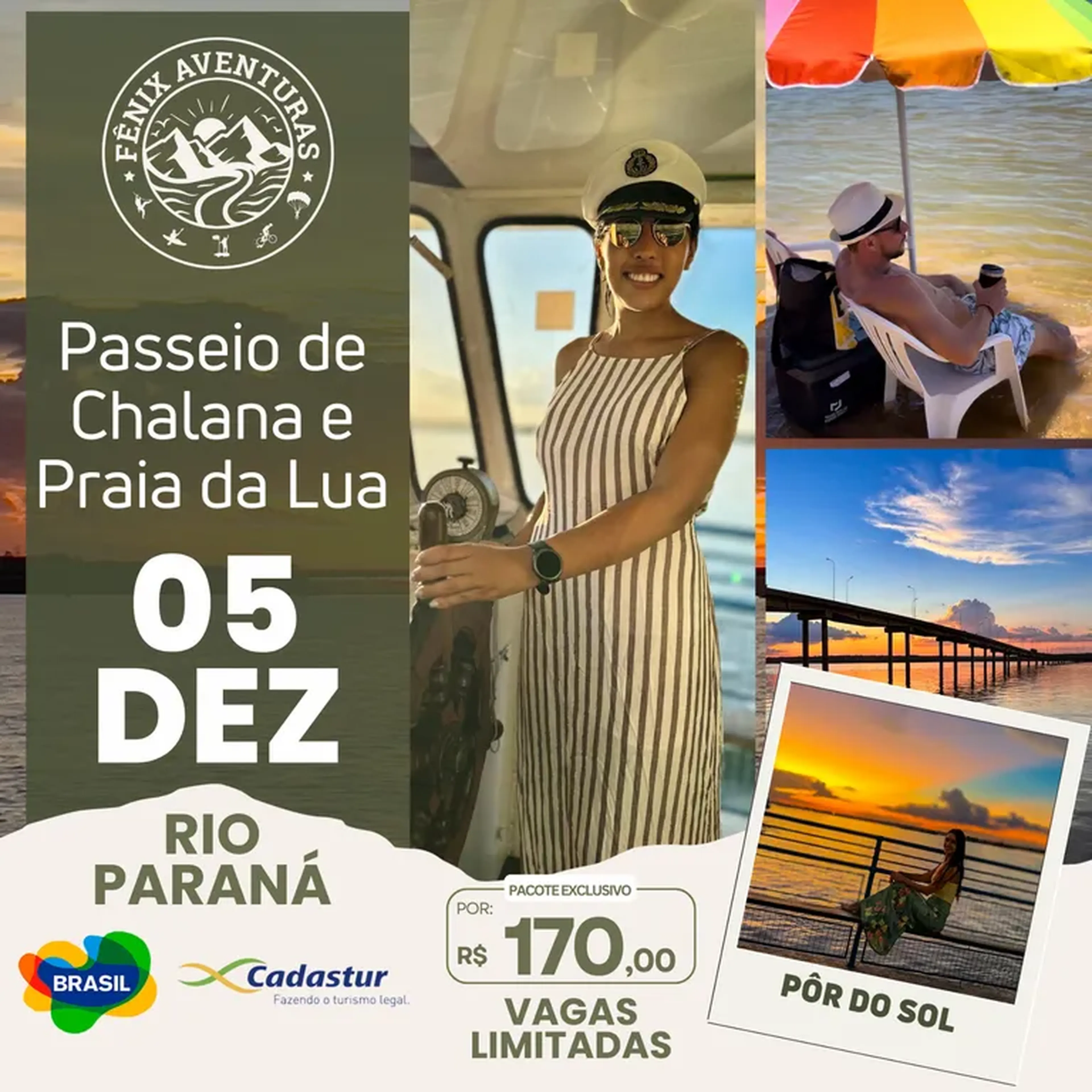 PASSEIO CHALANA ADULTO 05 DE DEZEMBRO imagem
