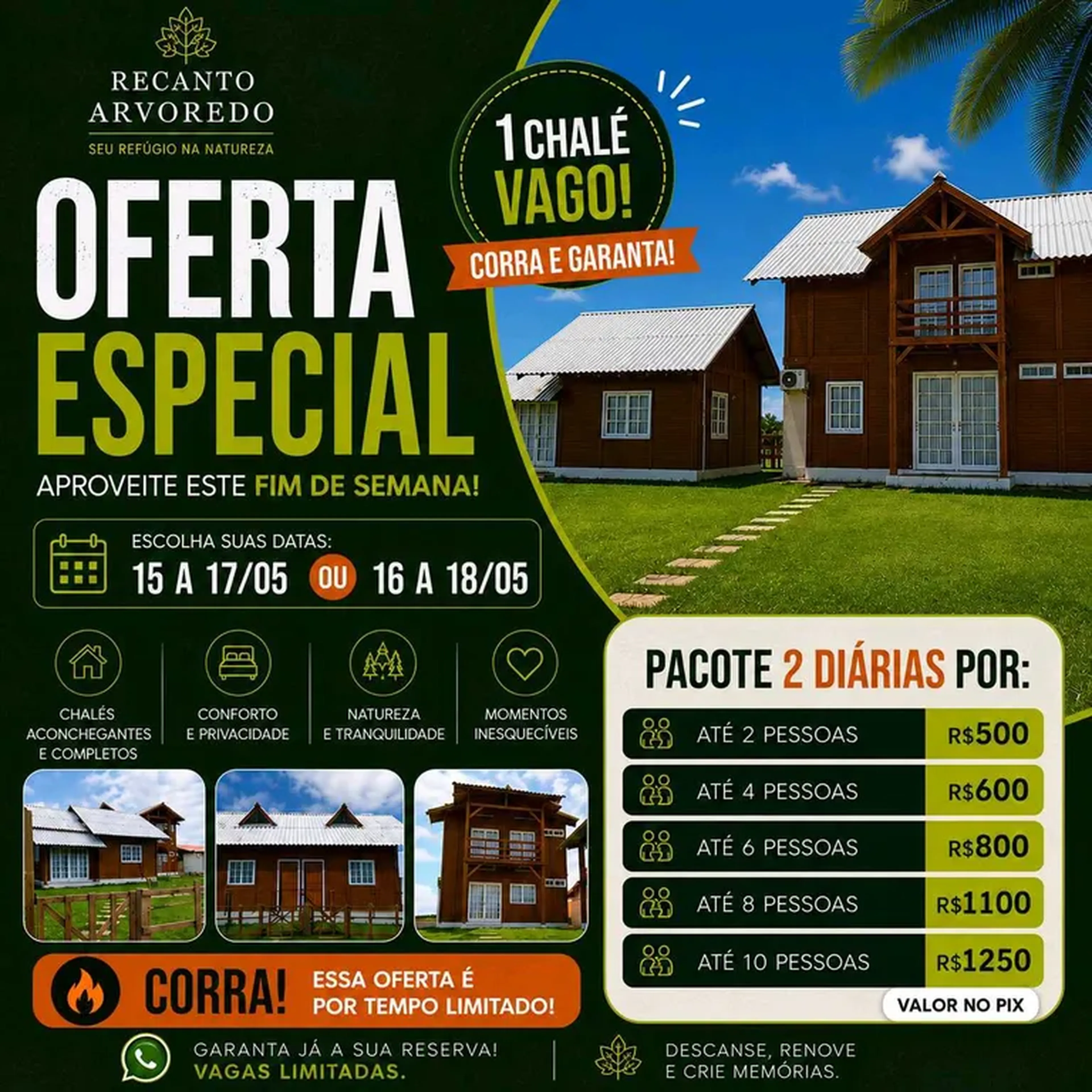 Chalé Oferta Especial imagem