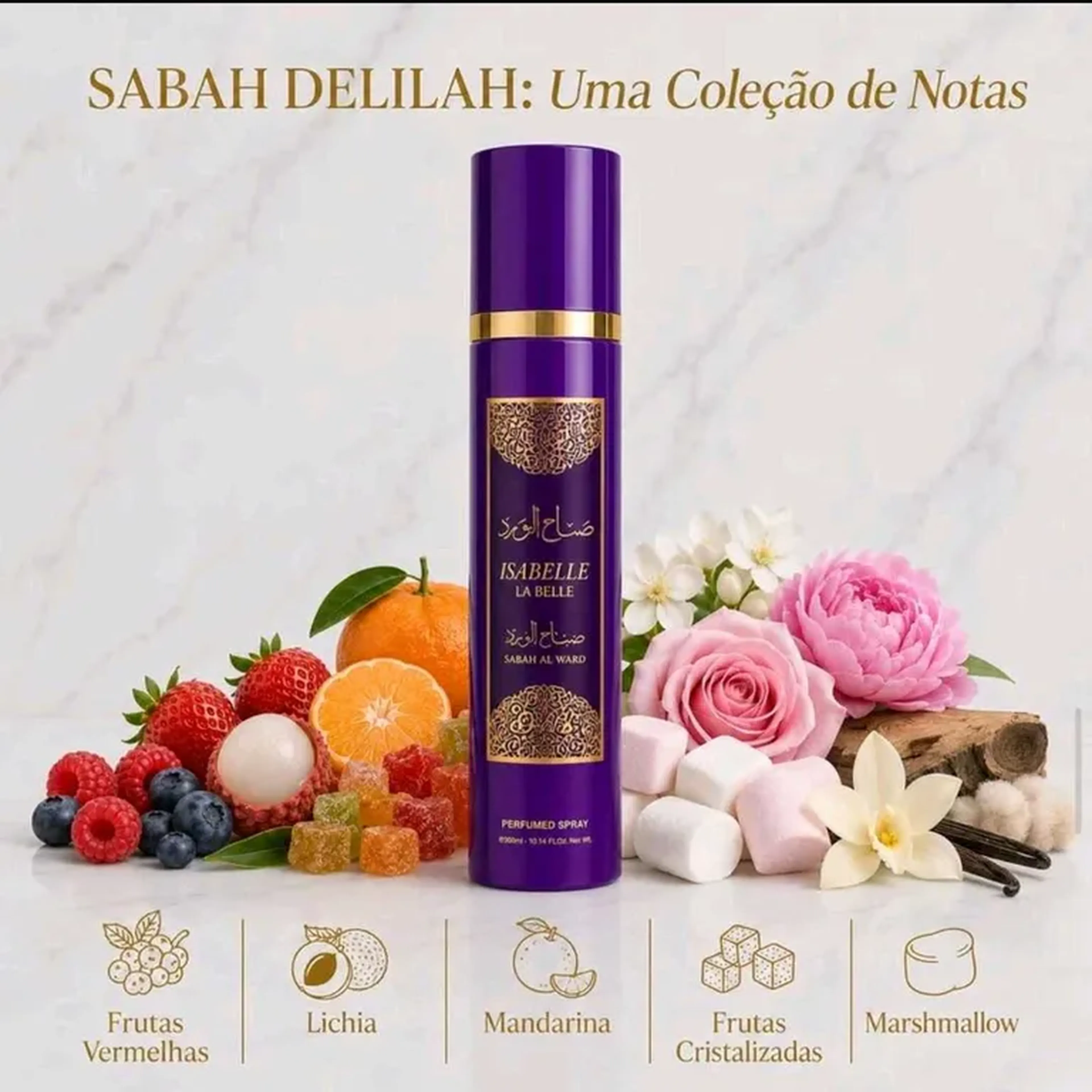 BODY SPLAS ÁRABE ISABELLE LA BELLE - SABAH DELILAR 300ML imagem
