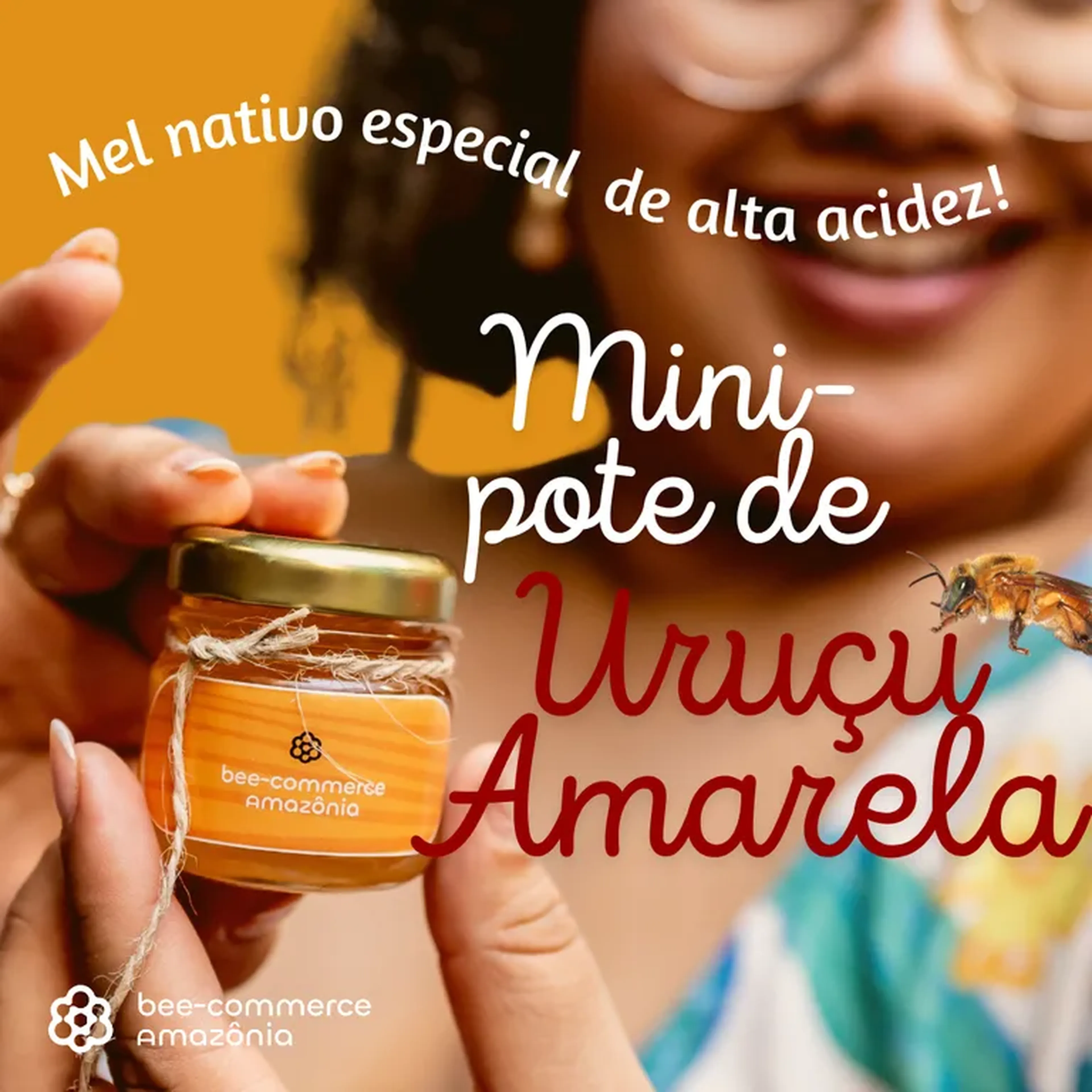 Mini-pote de mel de Uruçu-amarela - 40 ml imagem