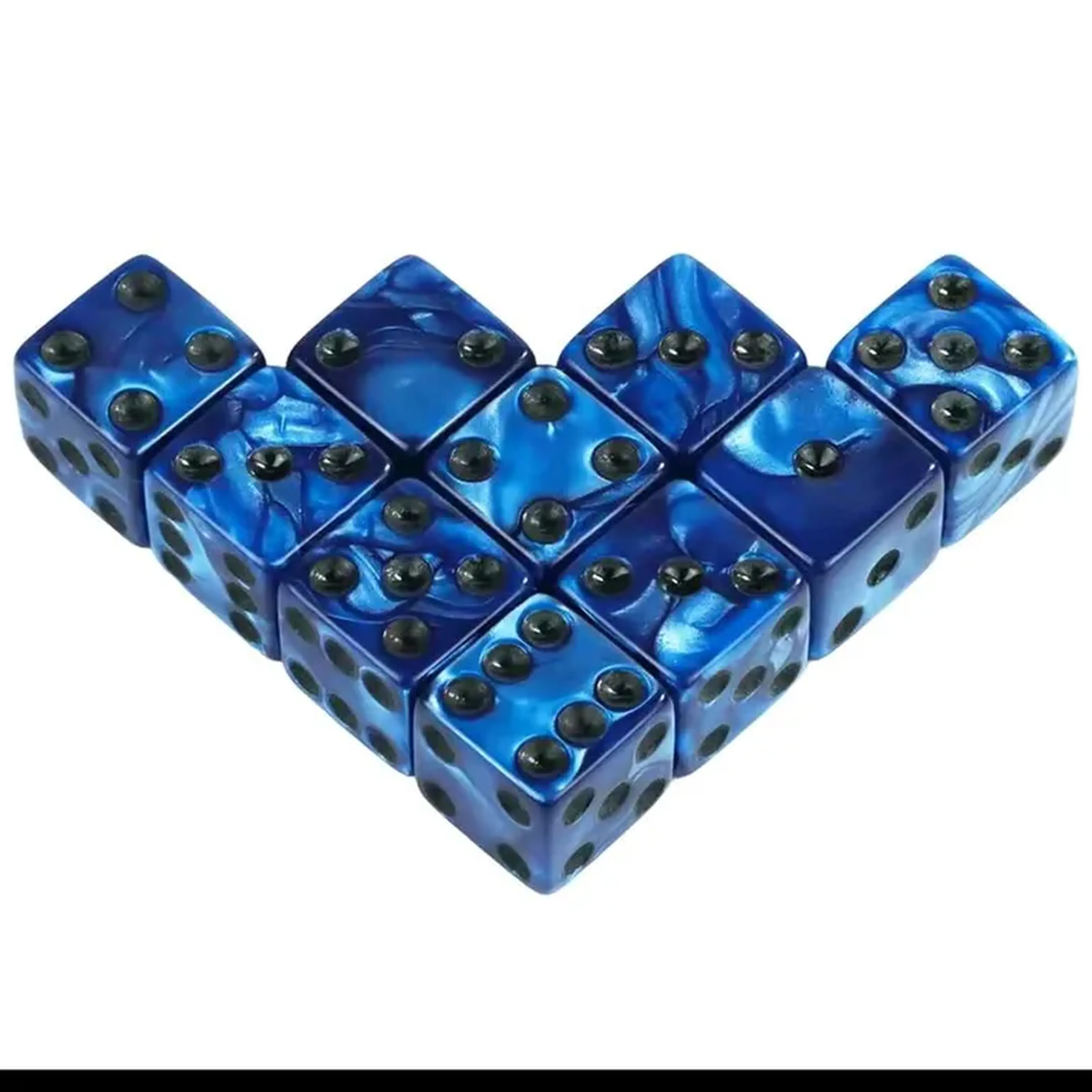 1 unidade dado azul escuro acrilico imagem