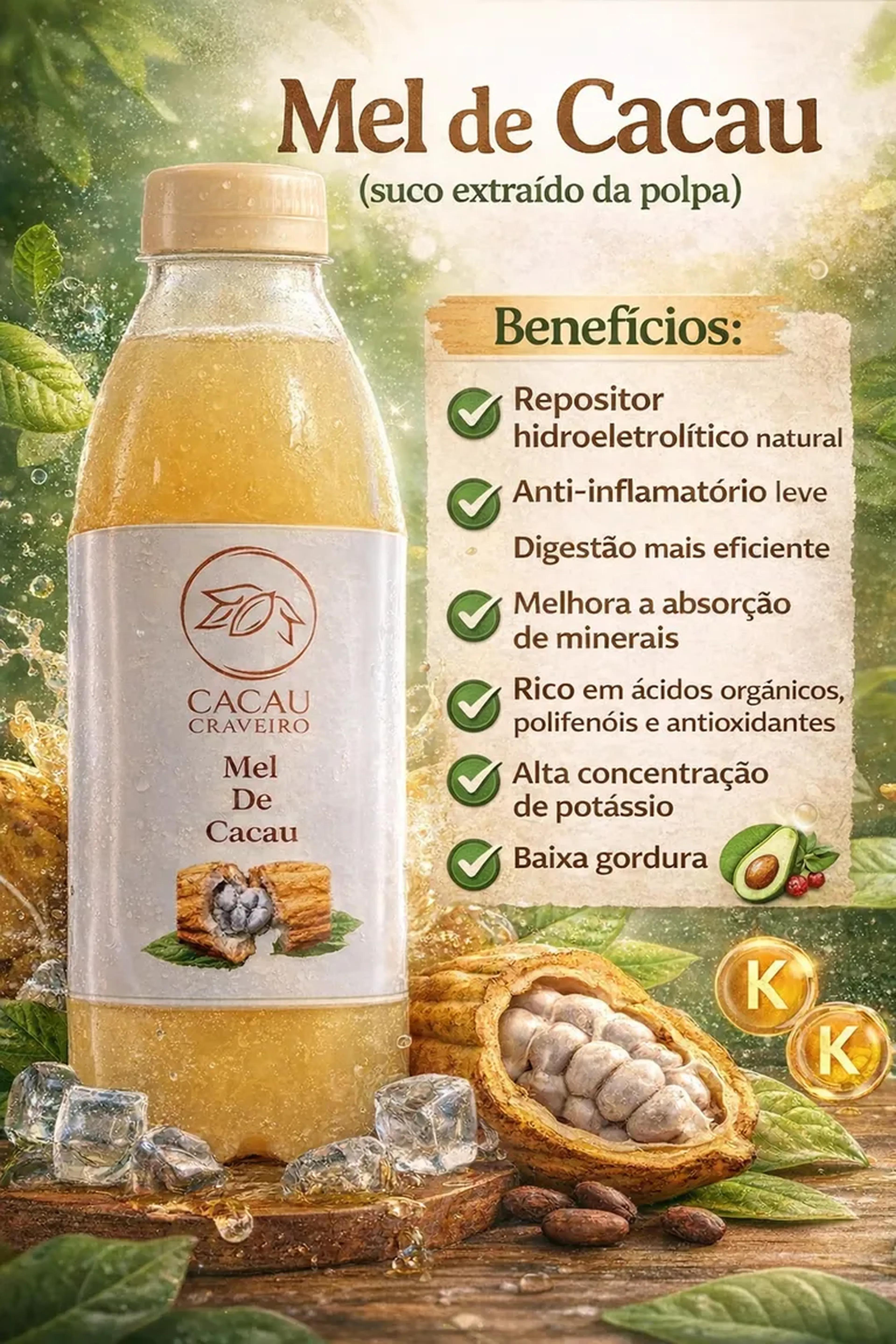 Mel De Cacau 500ml imagem