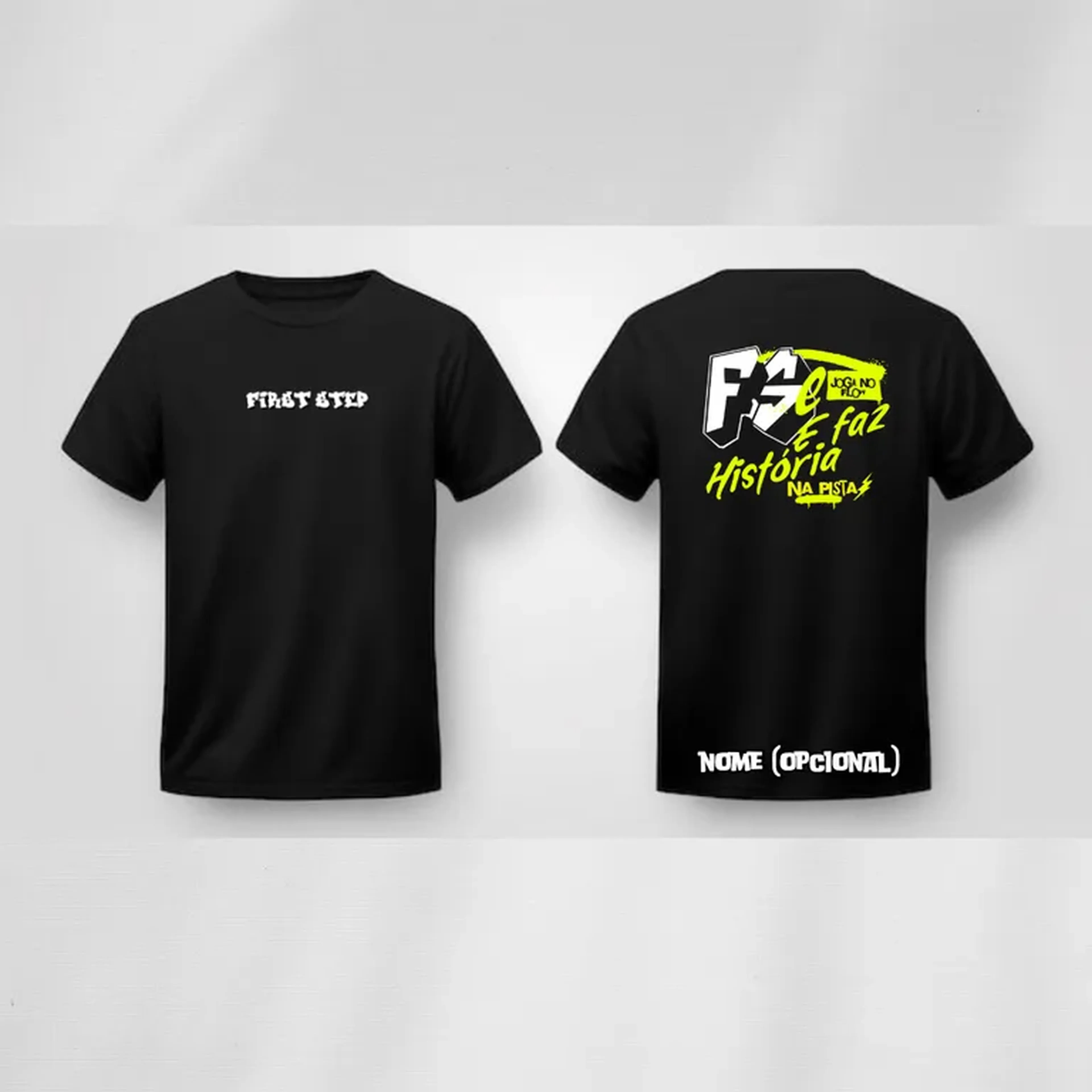 Camiseta Preta com Amarelo imagem