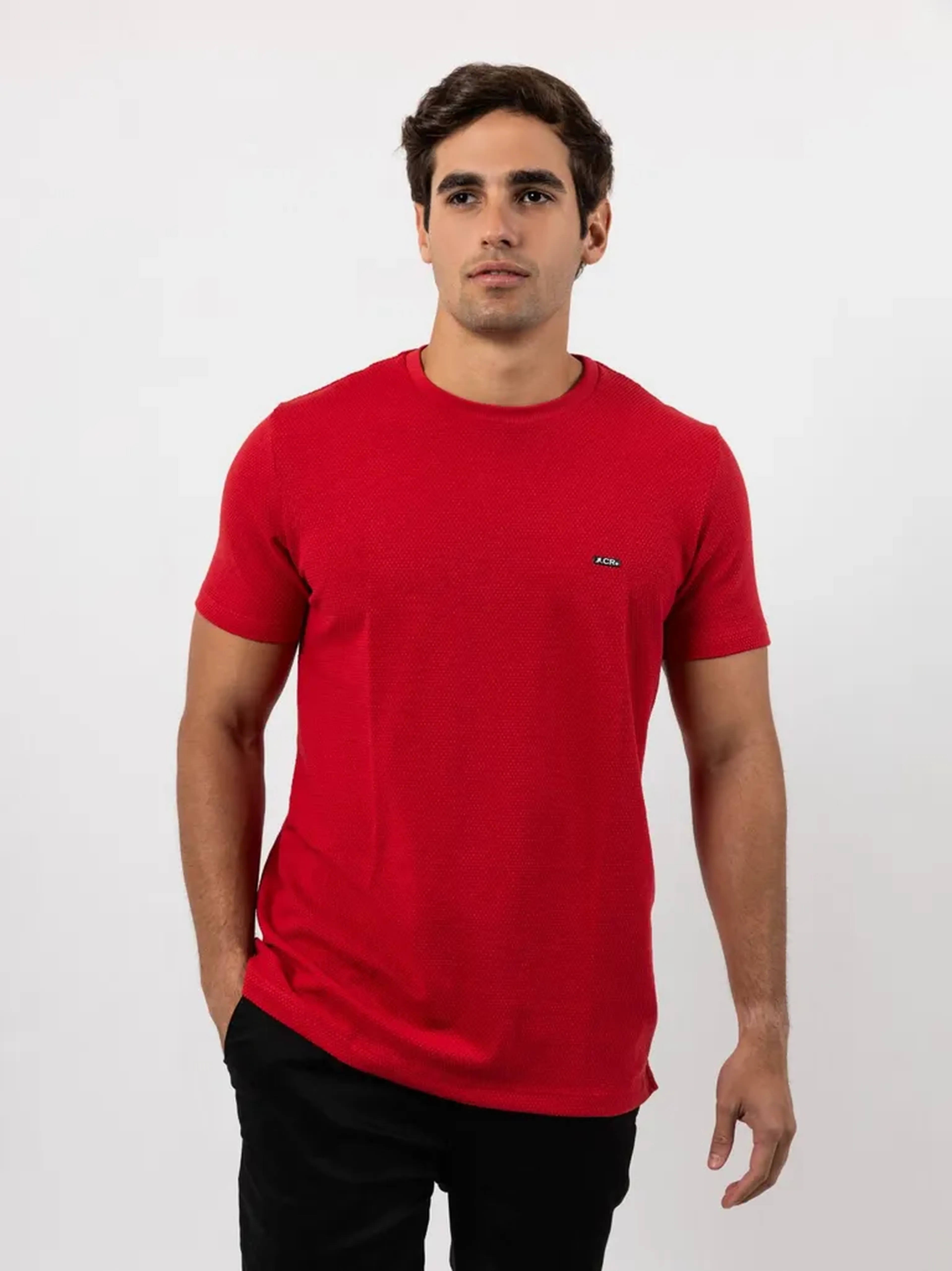 Camisa Texturizada Cloudy | Vermelho imagem