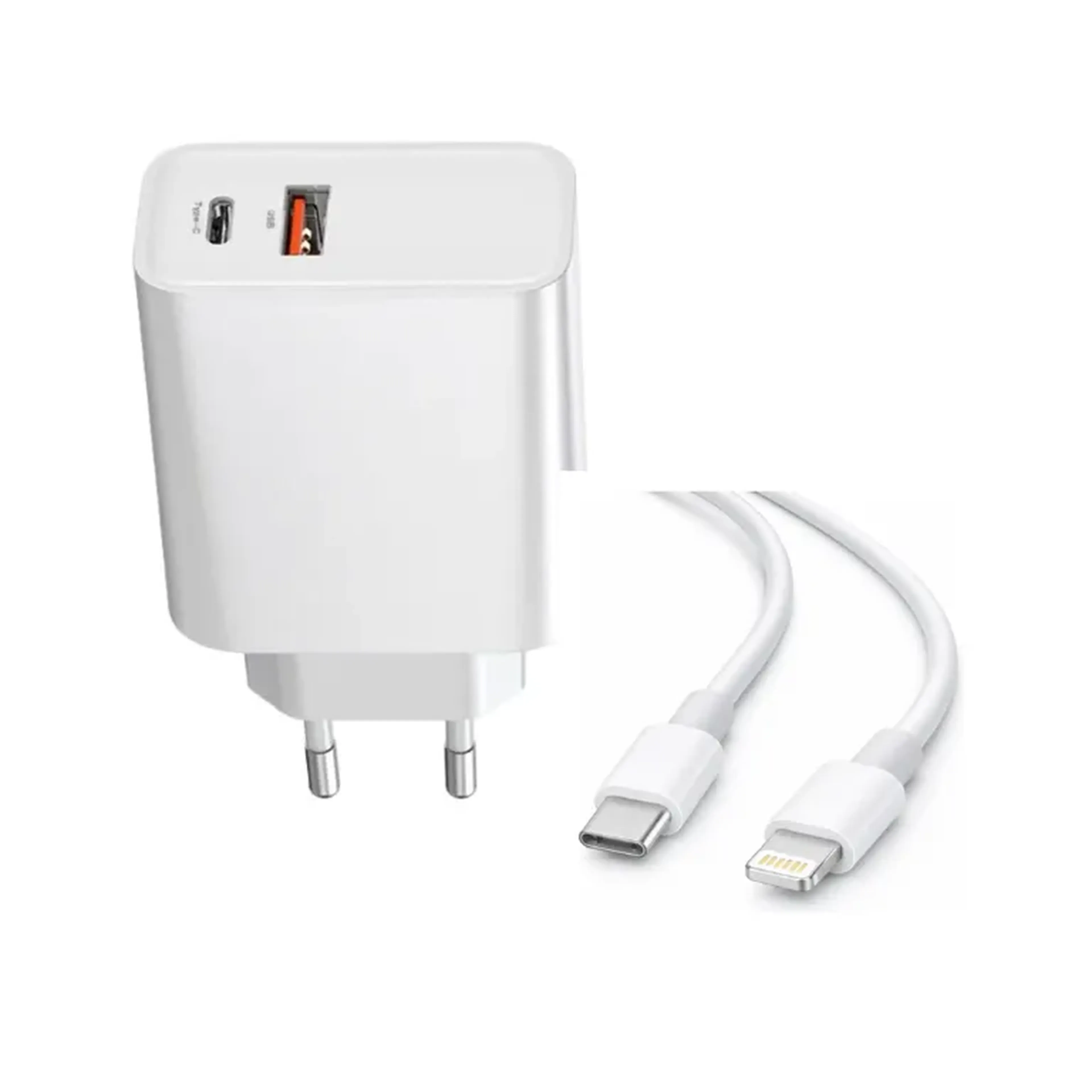 Carregador Lehmox LE-182 IOS A+C 25w Tipo Lighniting imagem