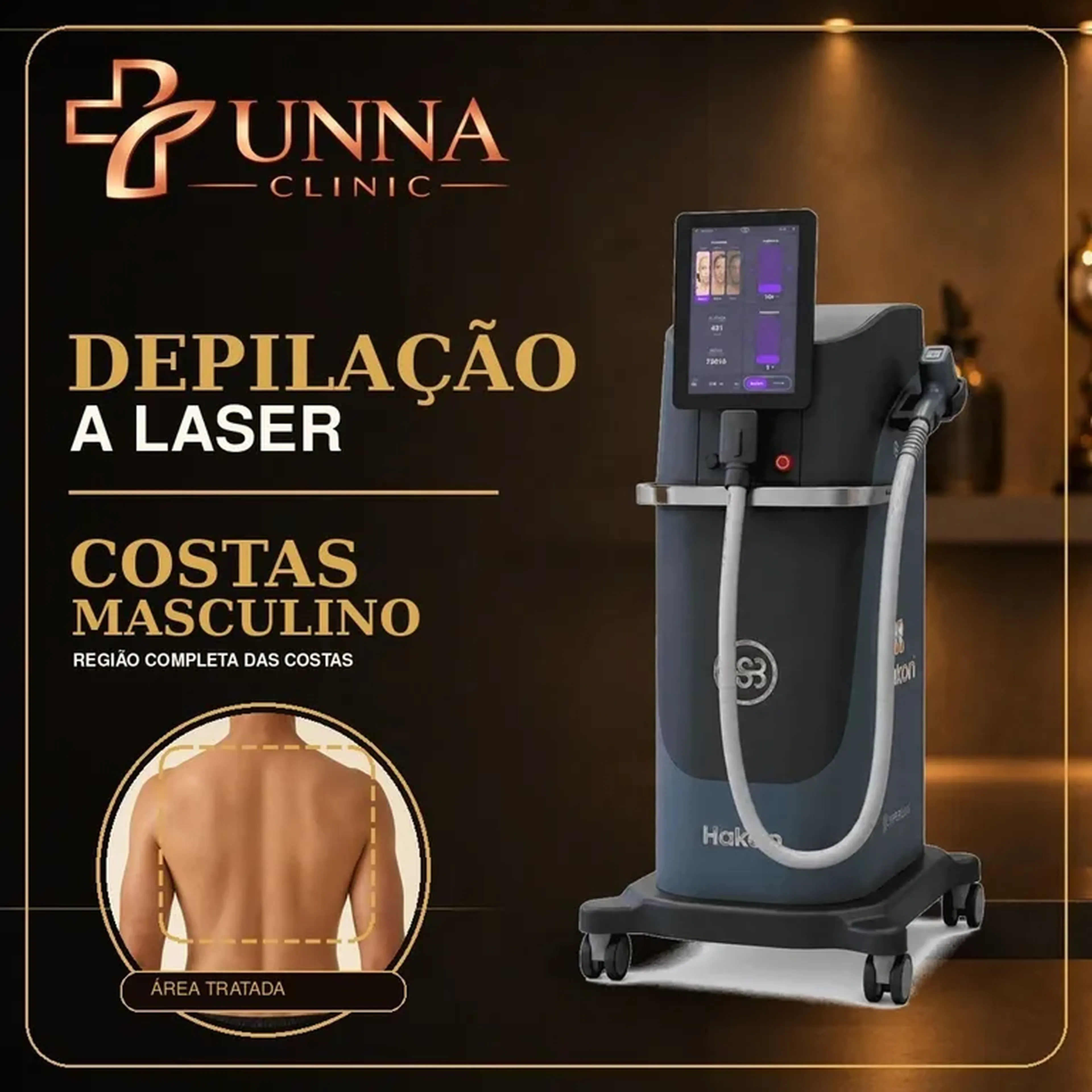 Depilação a Laser — Costas Masculino imagem