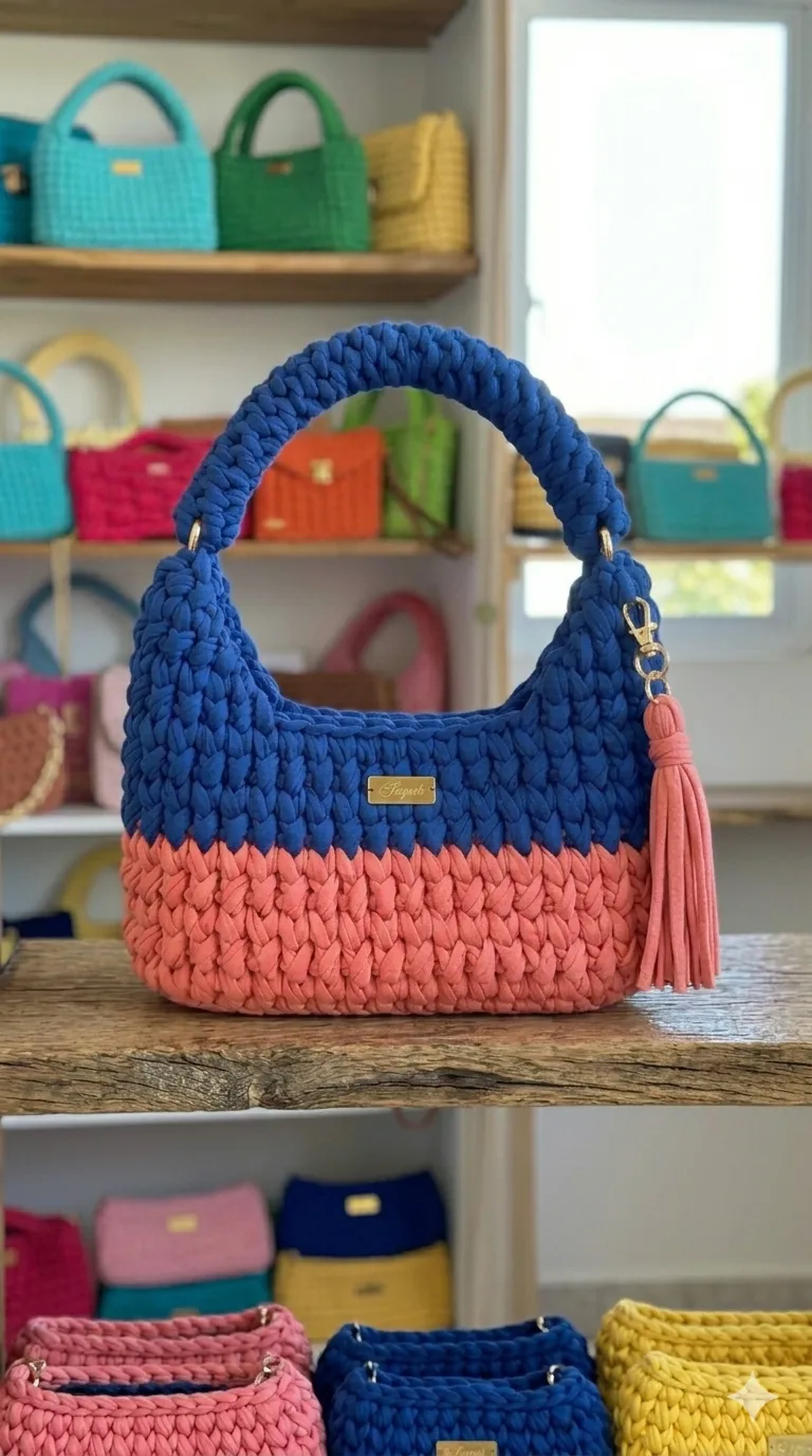 Bolsa Mayara Coral imagem