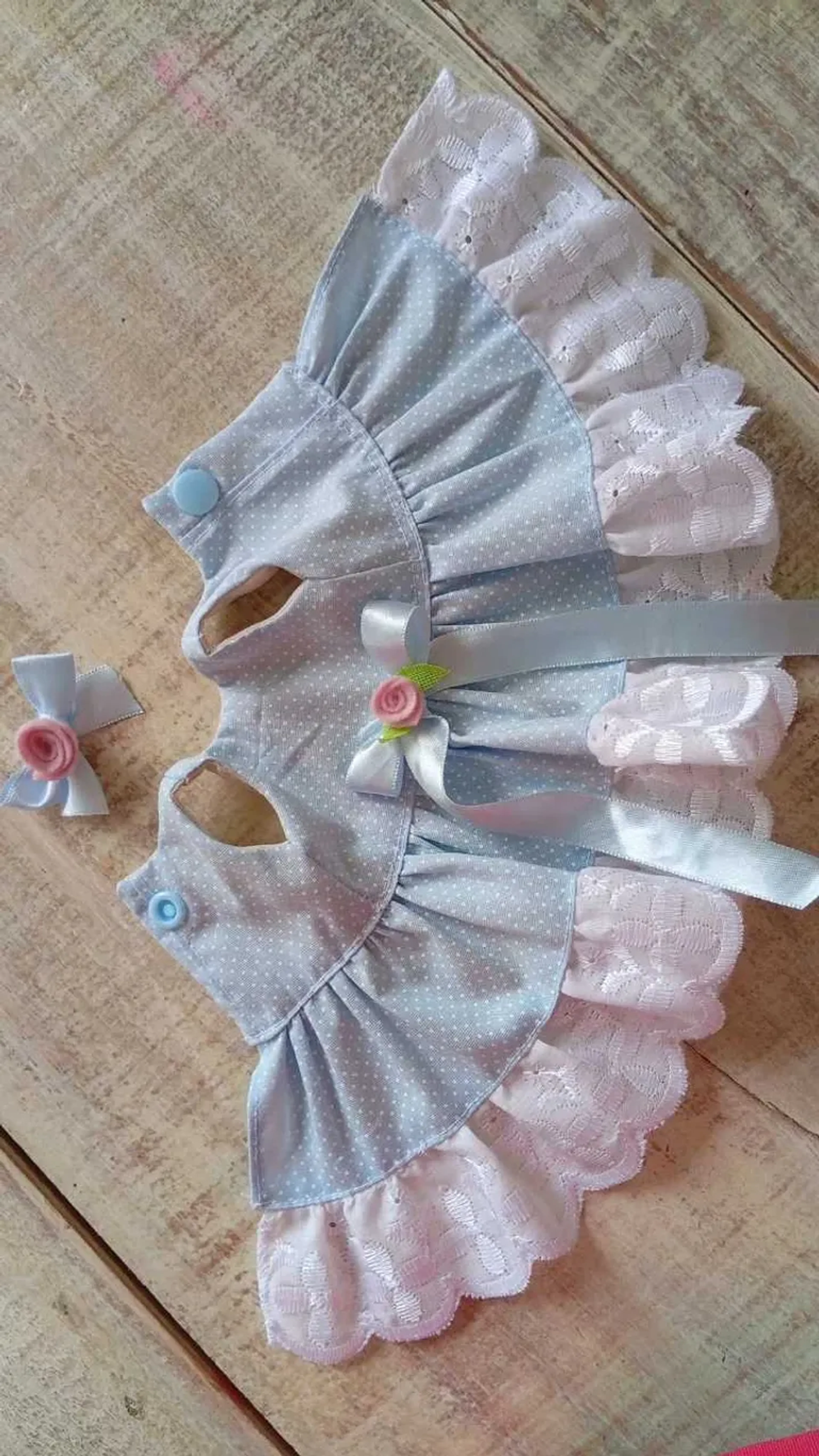 Vestido poá azul 💙 imagem