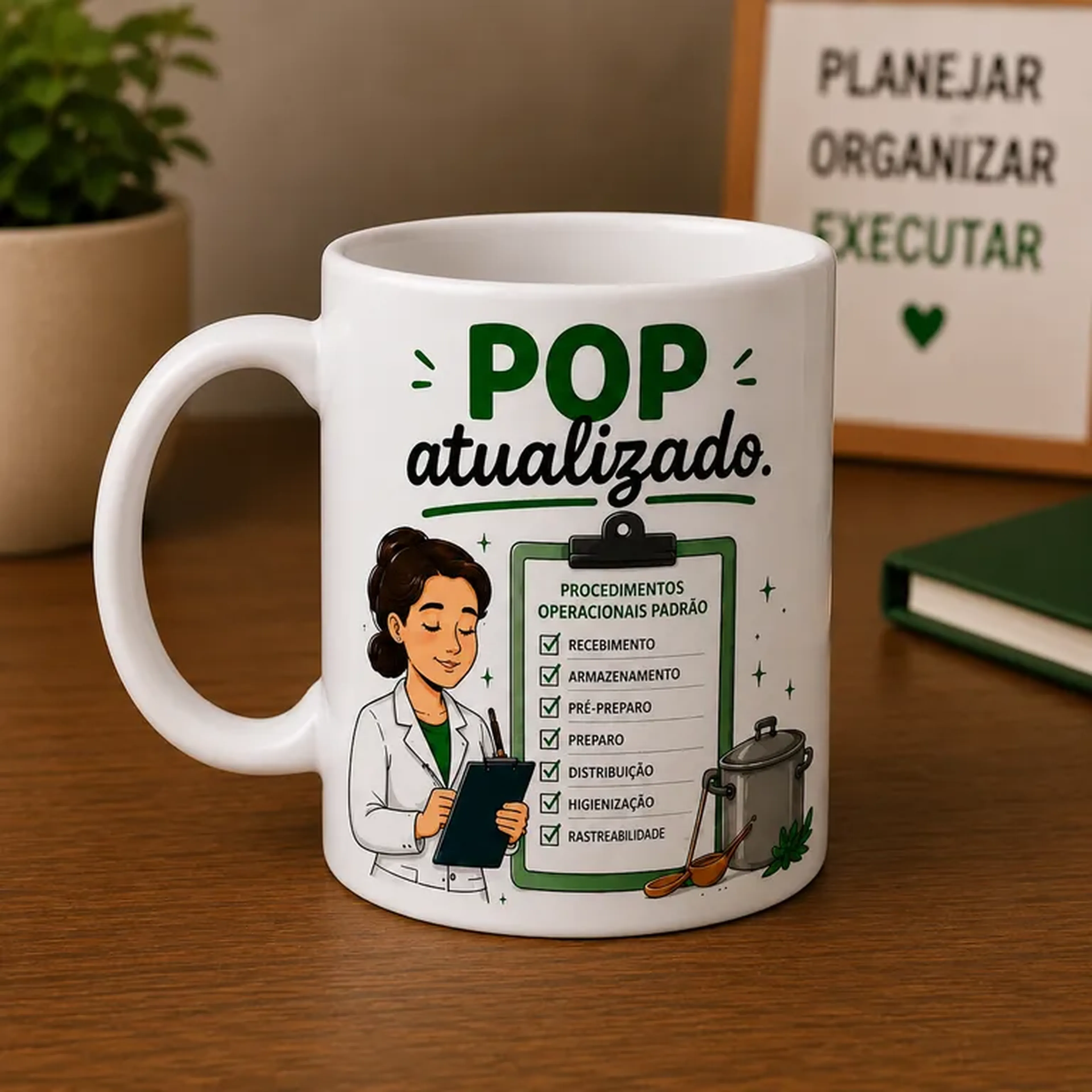 Caneca UAN - POP Atualizado - Porcelana 325ml imagem