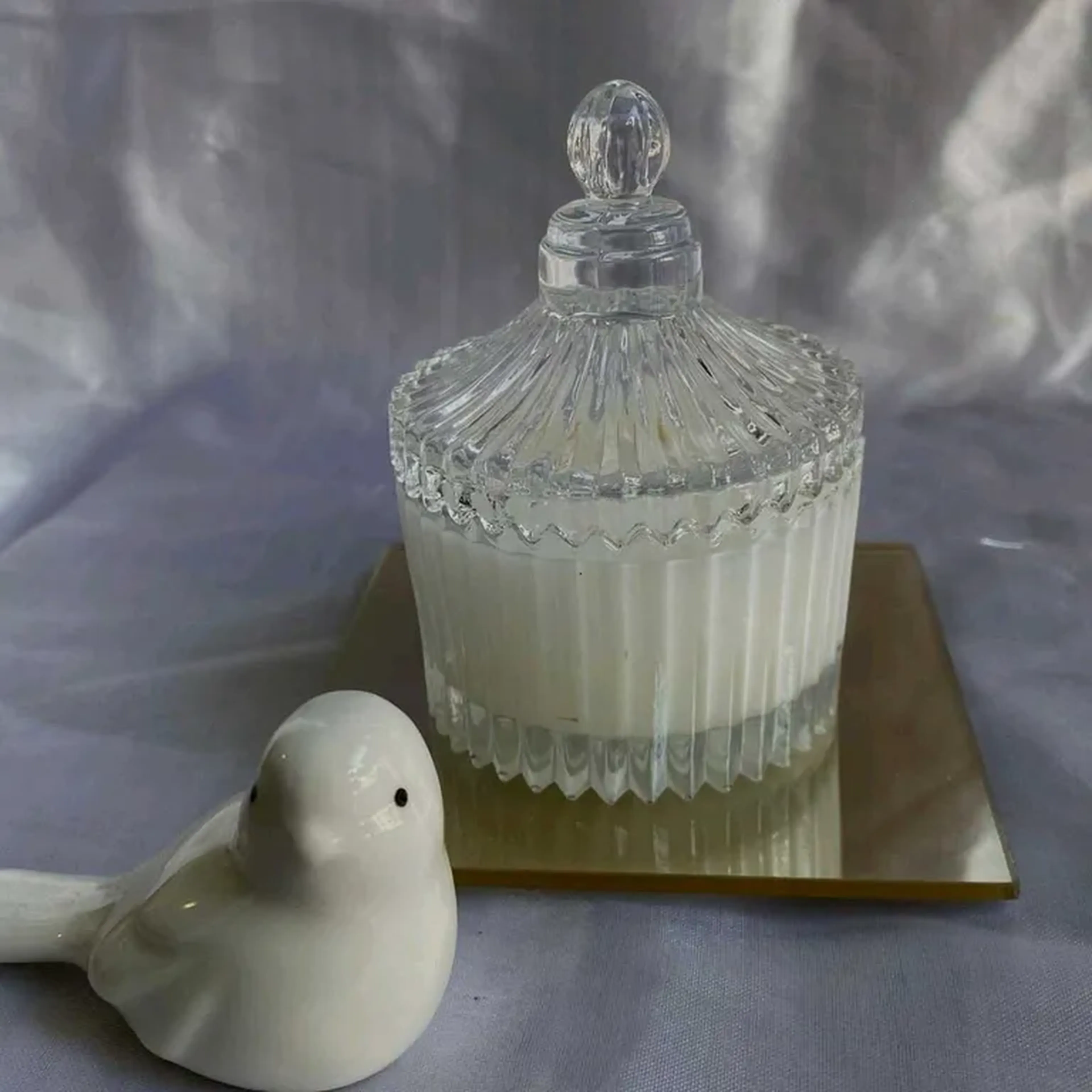 vela aromática 100g copo cristal imagem
