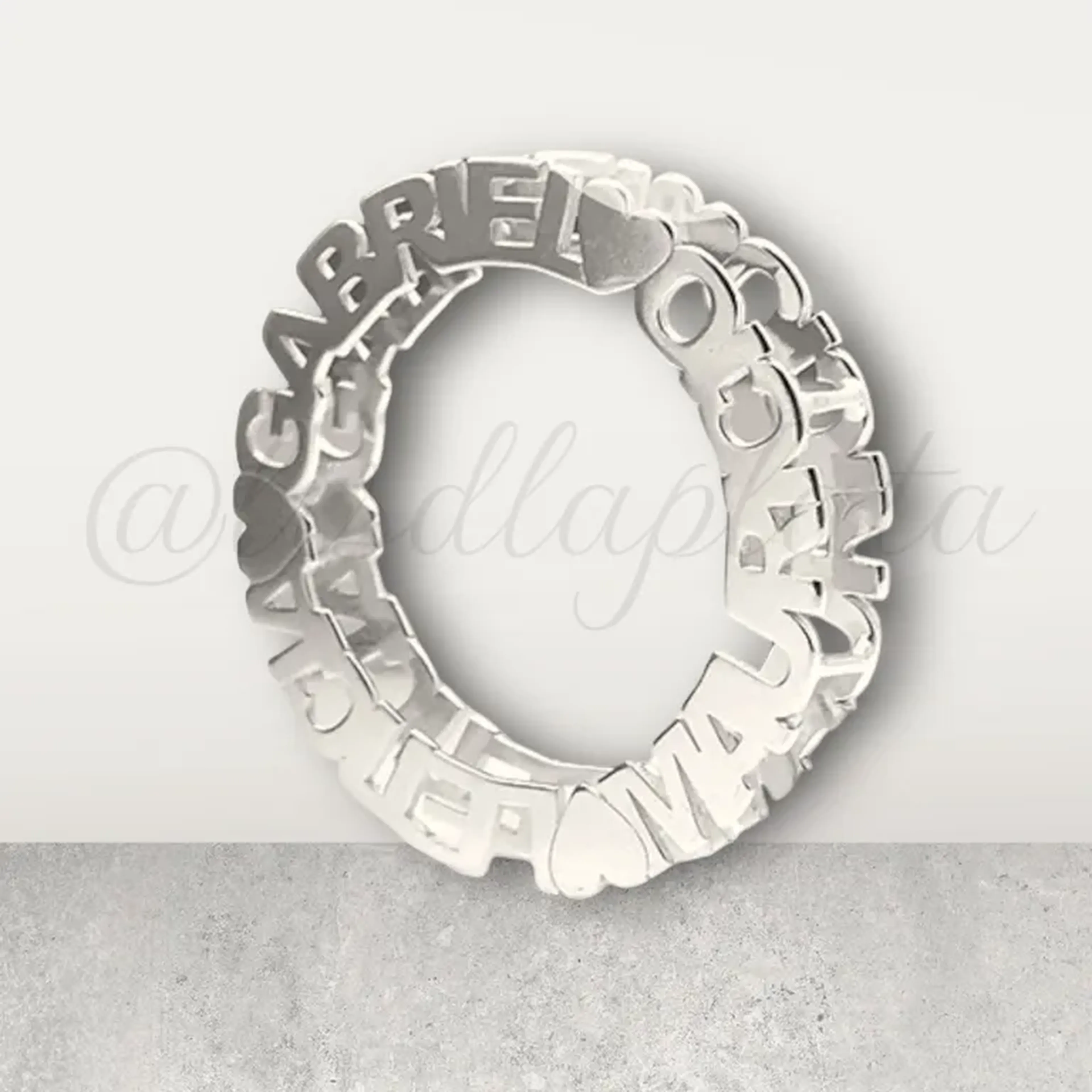 Pingente Mandala Dupla Personalizada Nomes imagem