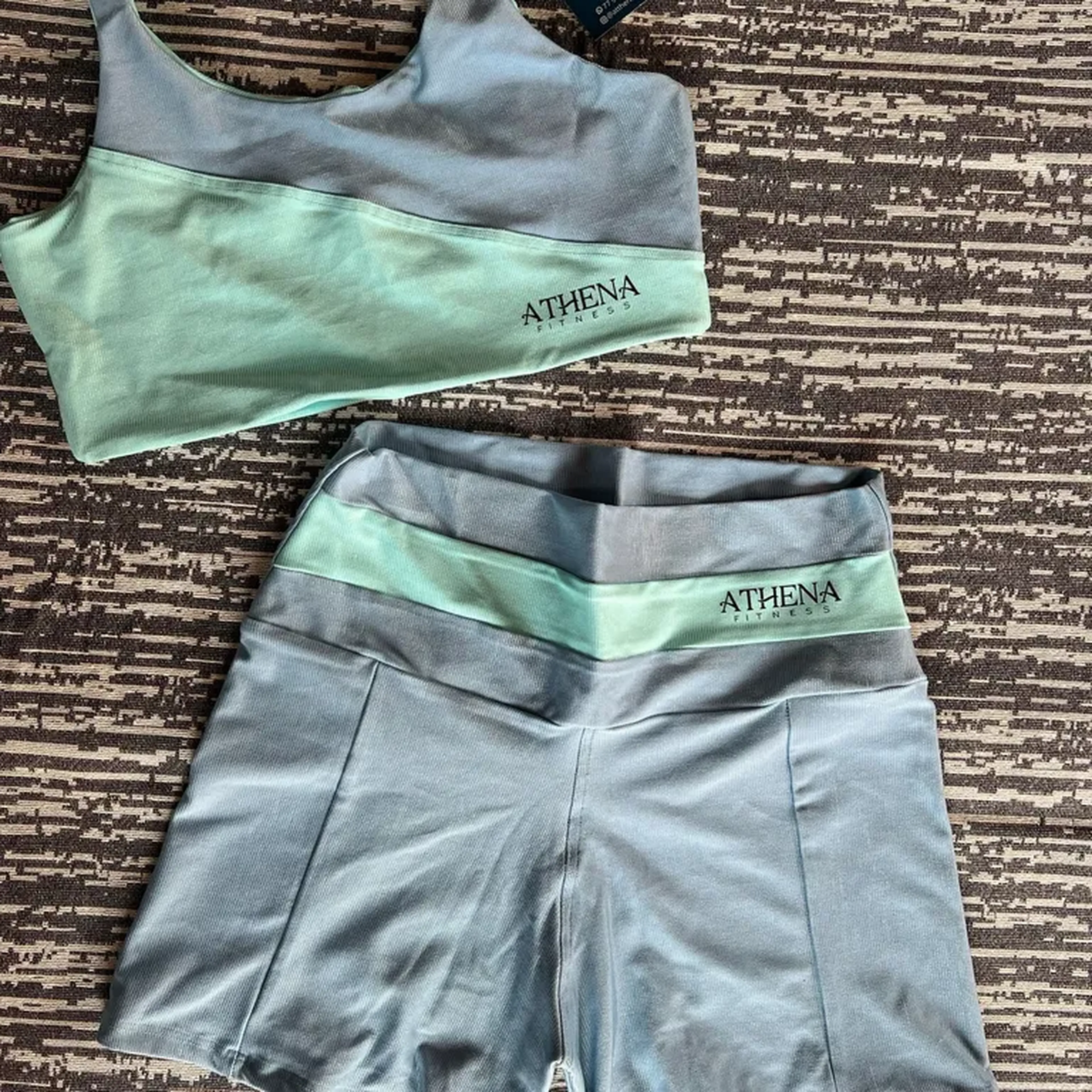 conjunto de short canelado imagem