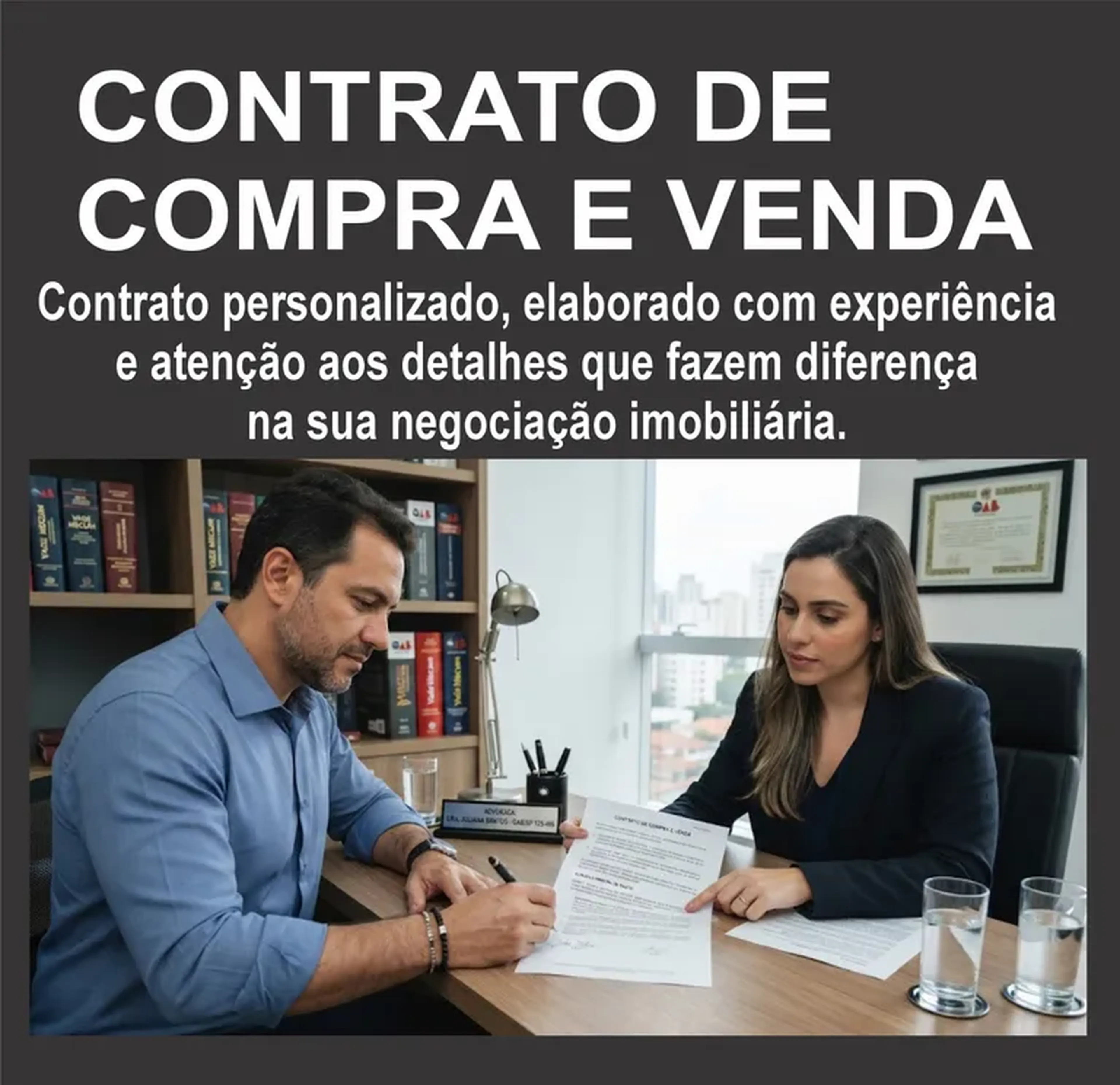 Contrato de Compra e Venda de Imóvel (impresso ou PDF) imagem