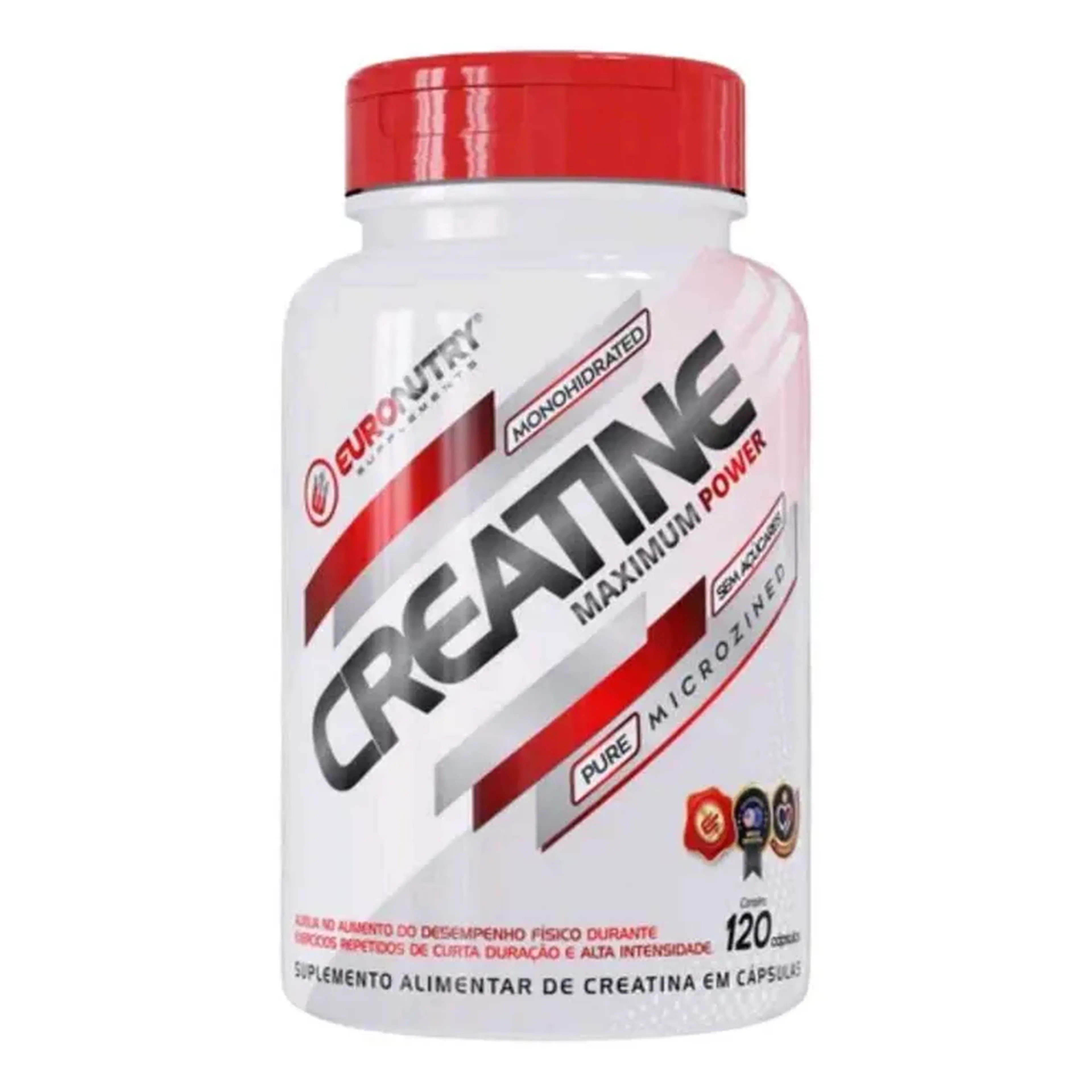 Creatina monohidratada EURONUTRY 120 CAPS imagem