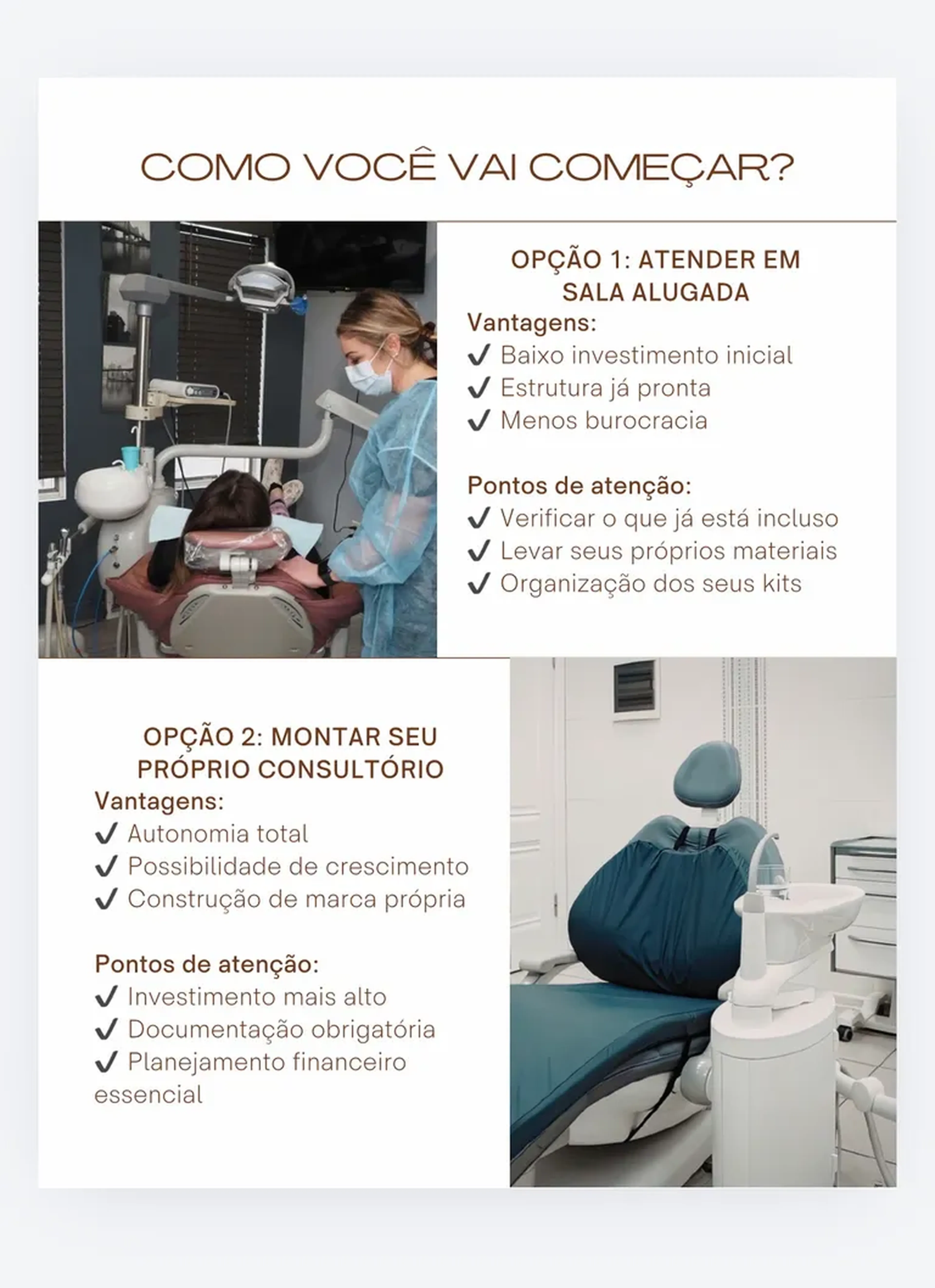 Kit Básico Materiais - Início atendimentos particular imagem