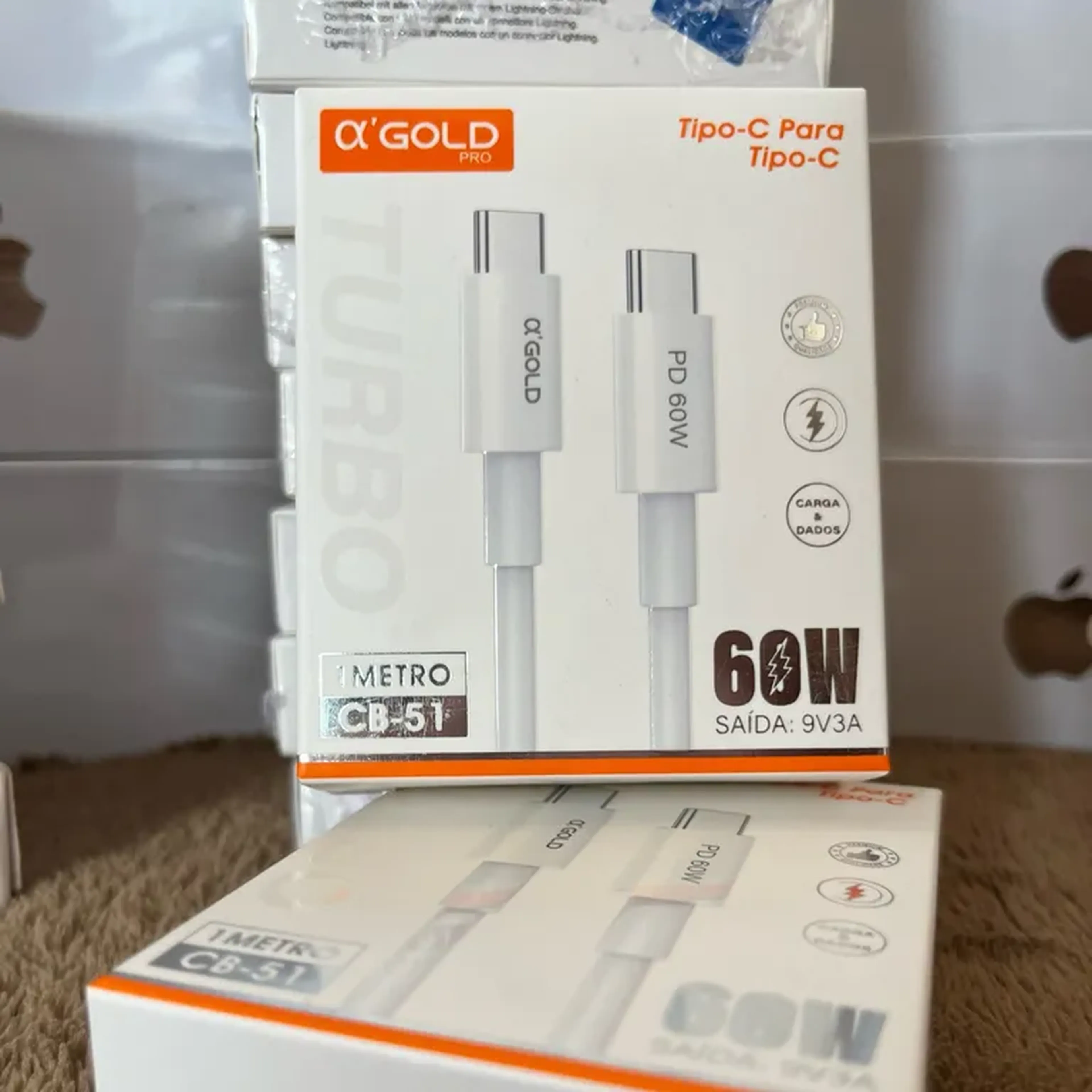 Cabo Tipo c para tipo c 60w imagem