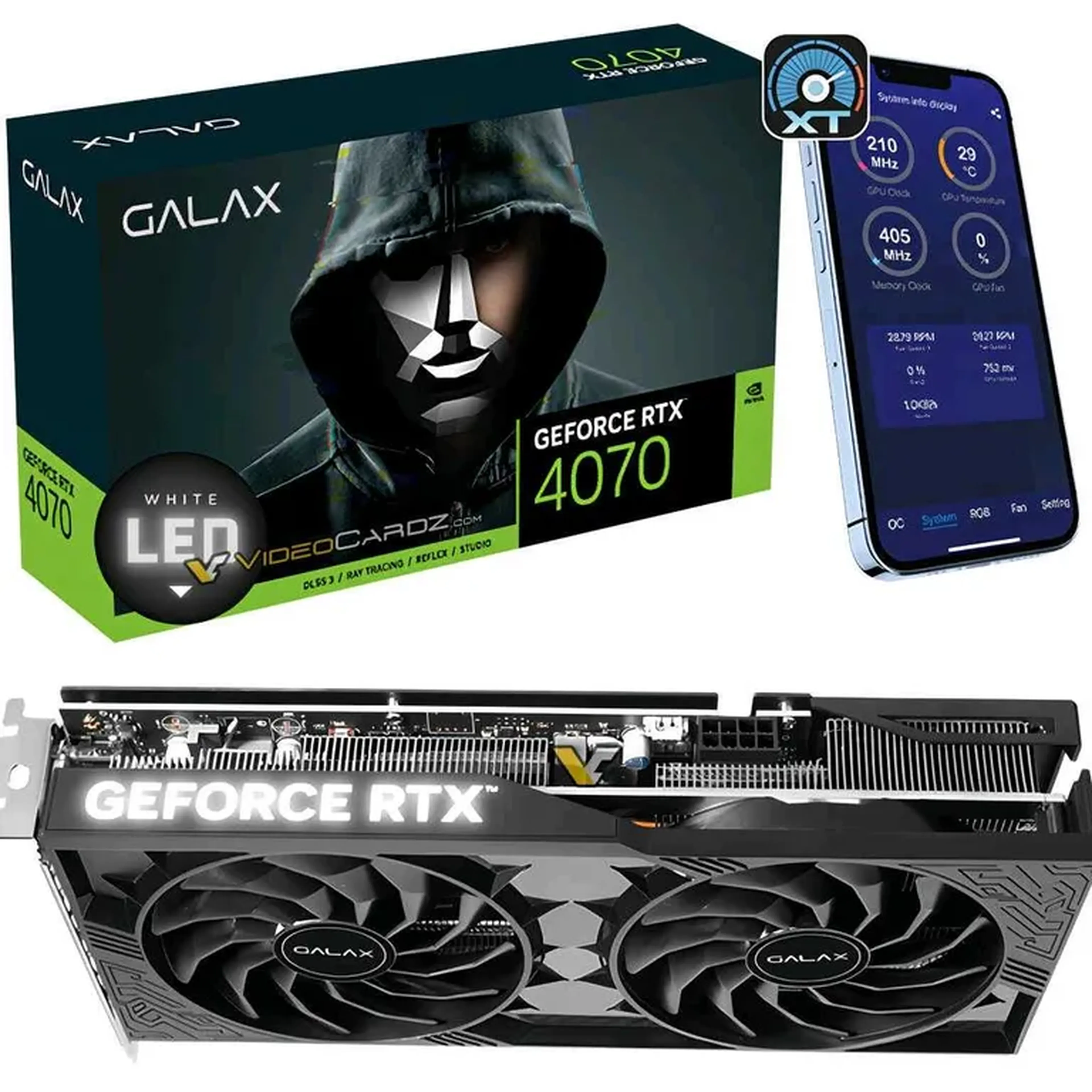 Galax RTX 4070 12GB, Edição com 1 Click para PC imagem