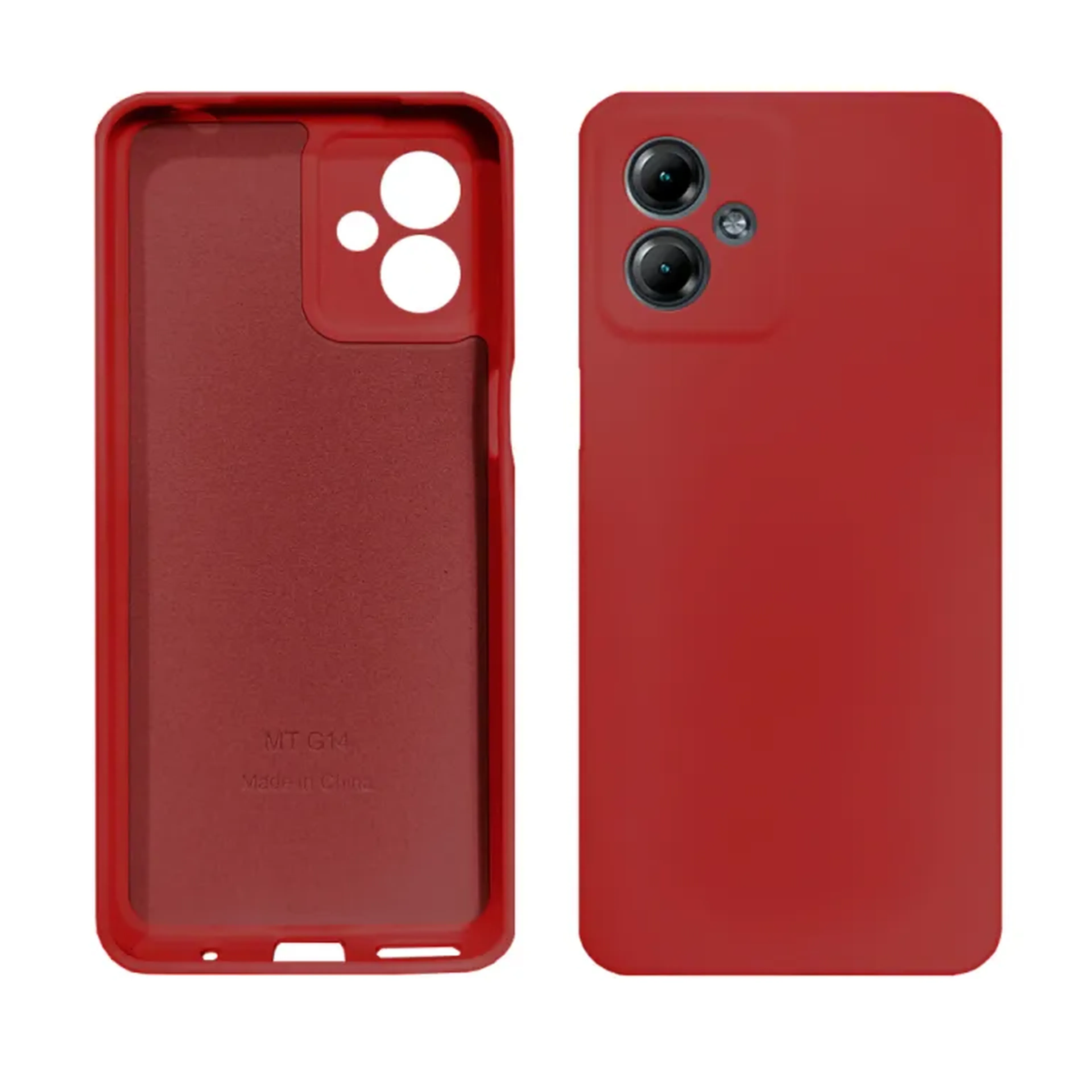 Capinha Moto G14, Silicone Aveludada imagem