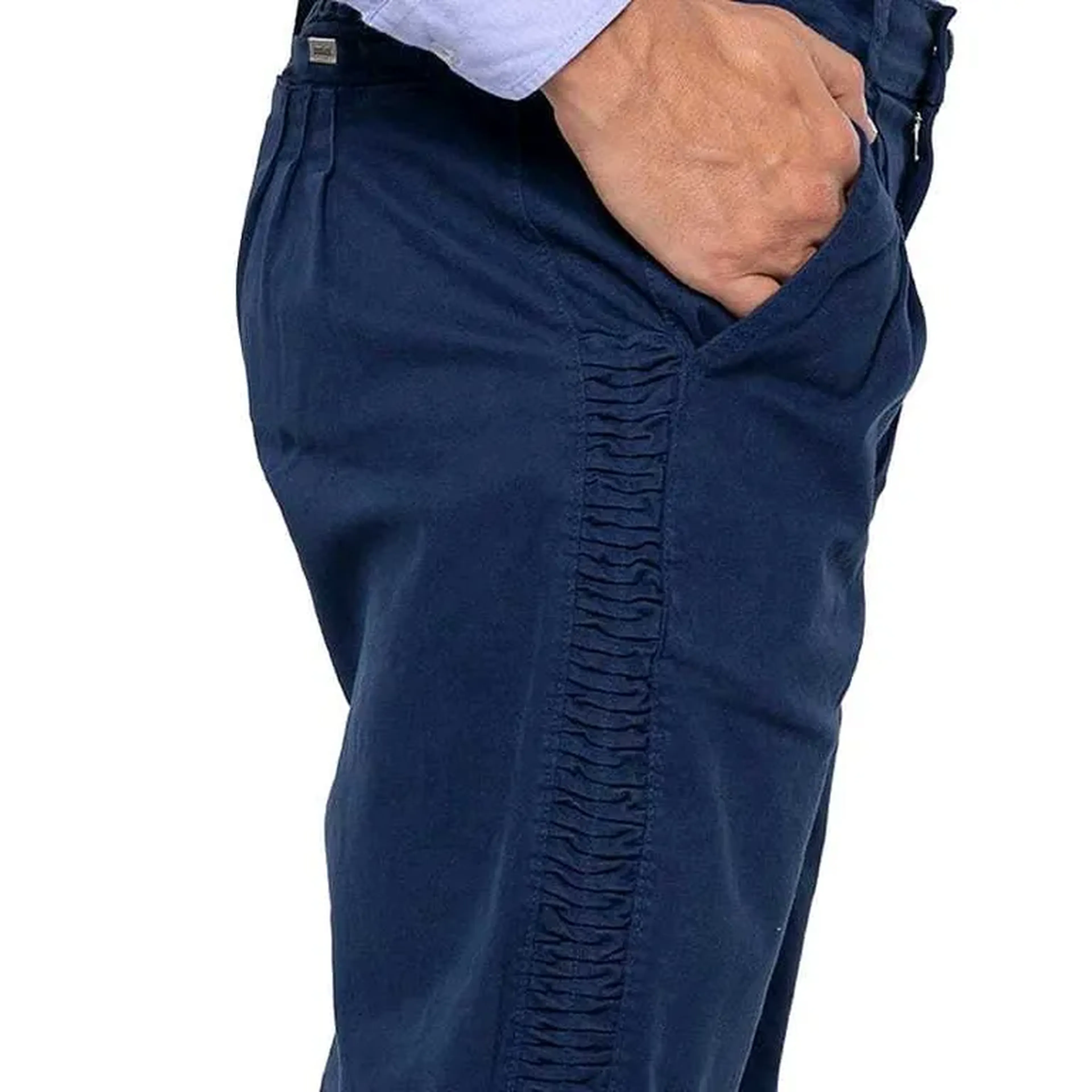 Bombacha sarja com favos masculina imagem