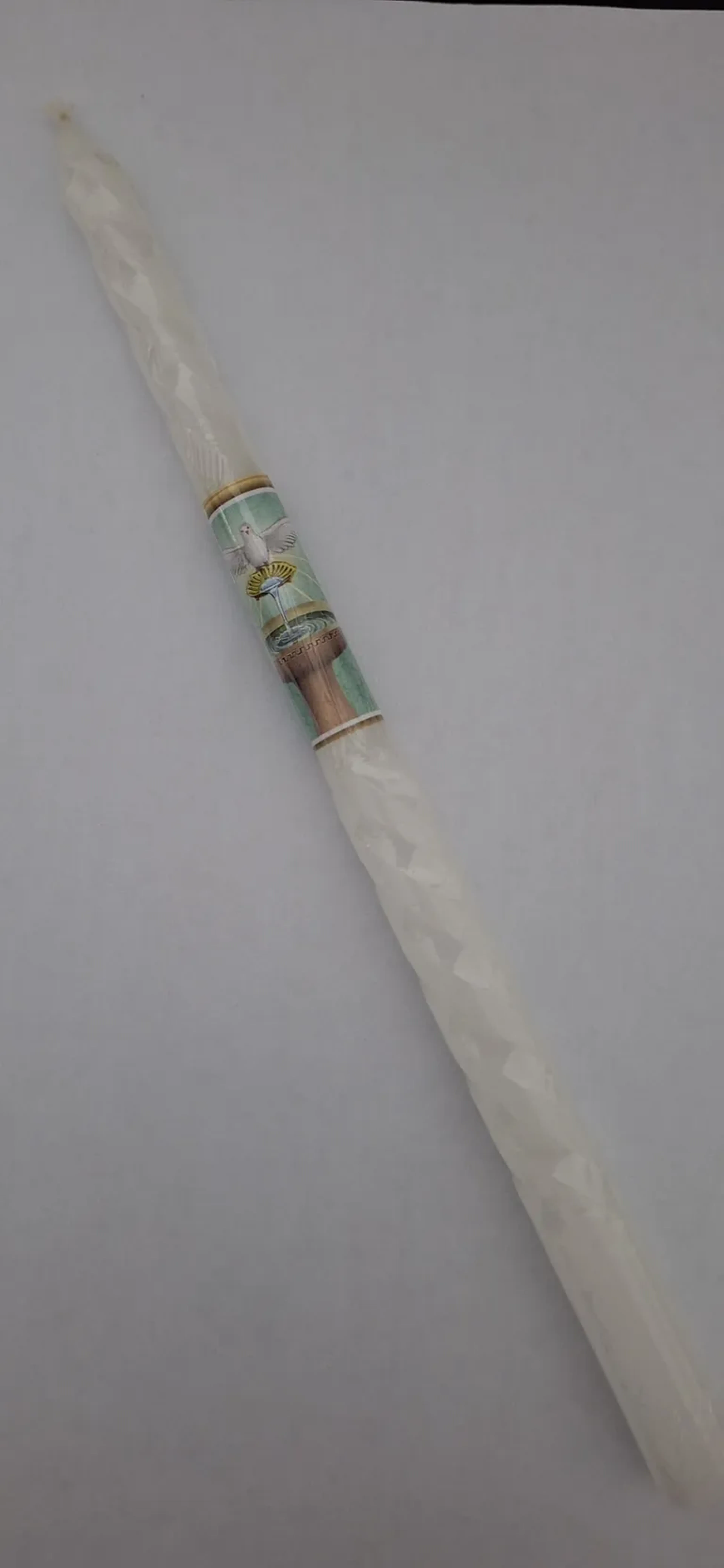 Vela de Batismo Torneada imagem