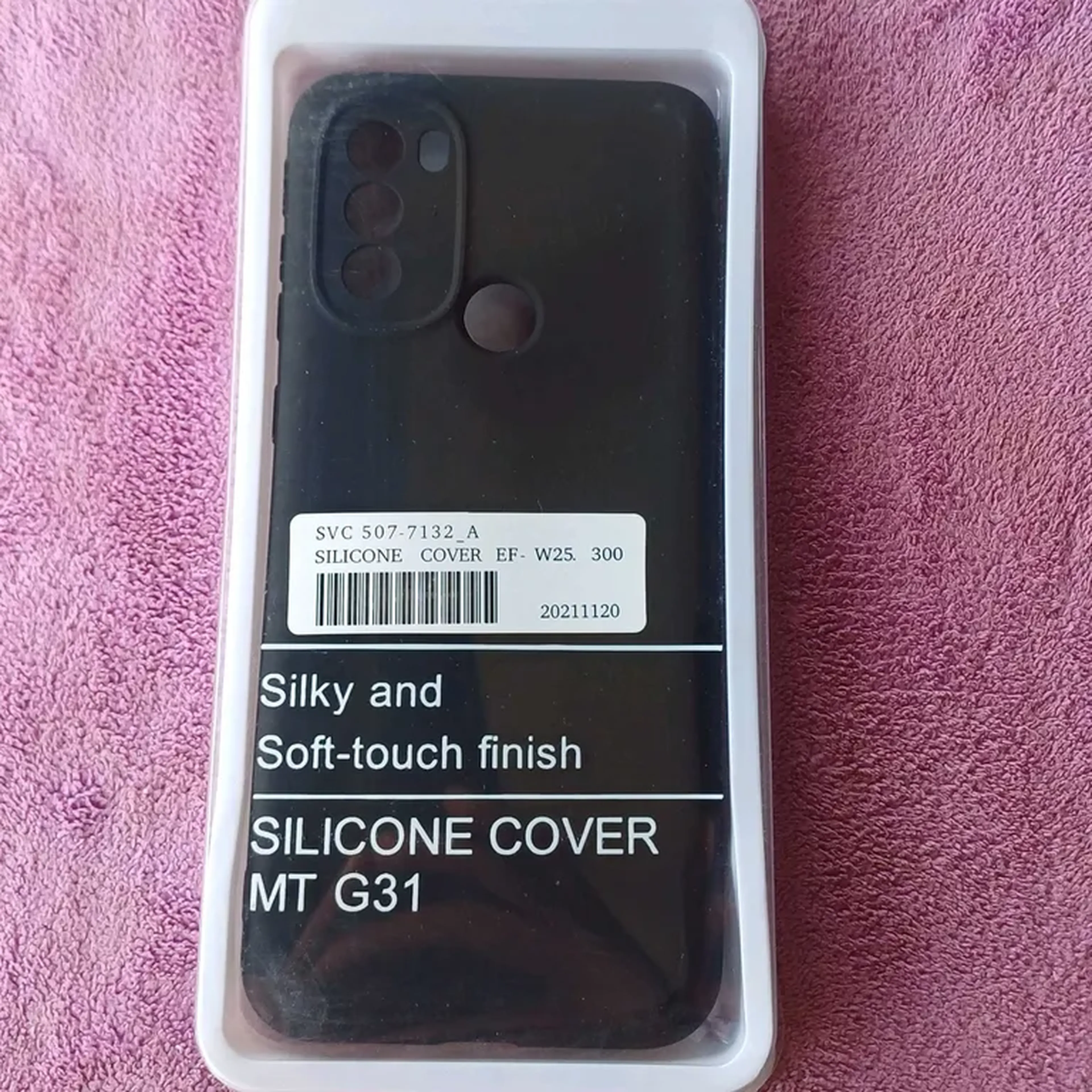 Capinha Motorola G31, de Silicone Aveludada imagem