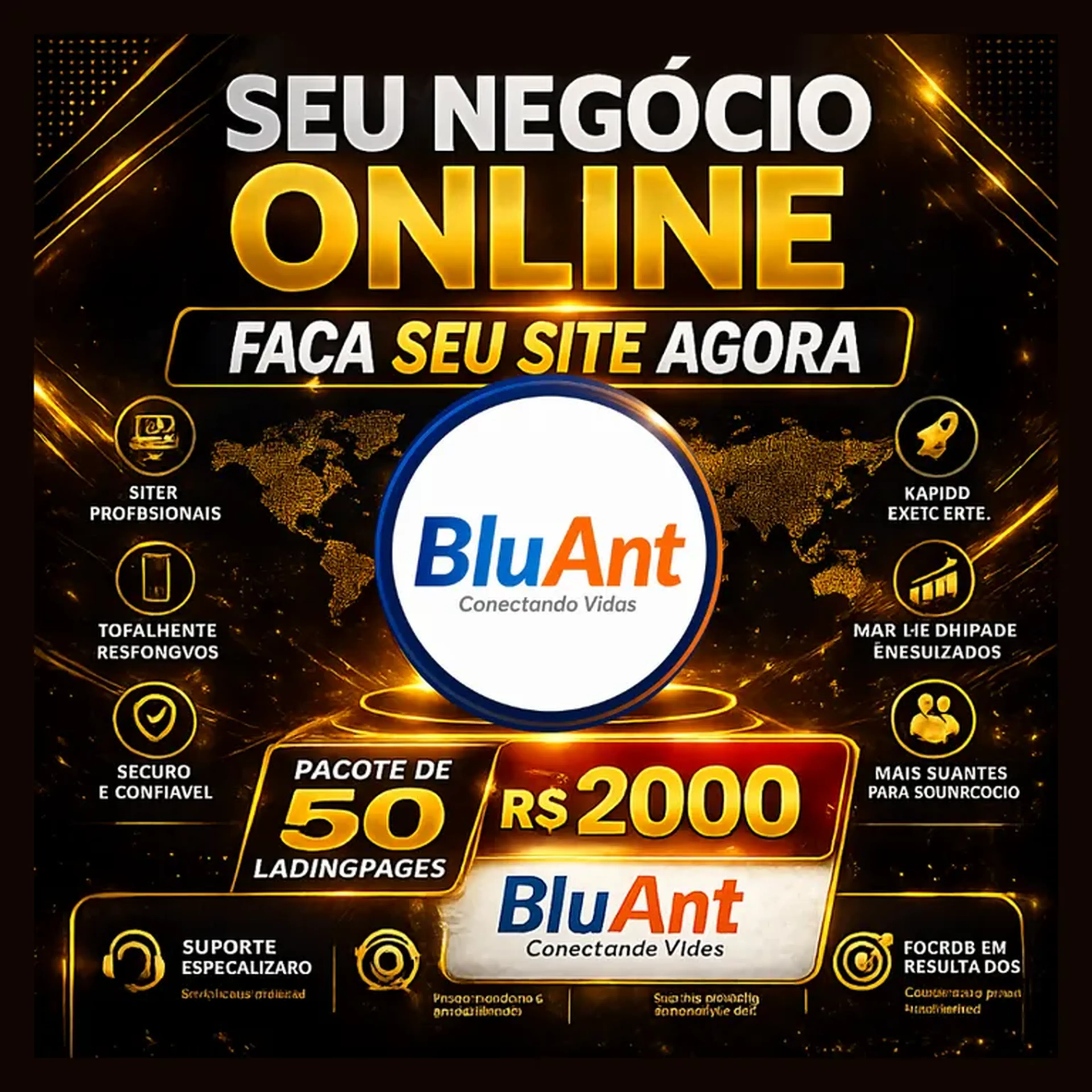 PACOTE DE LADINGPAGES PARA BLUANT imagem