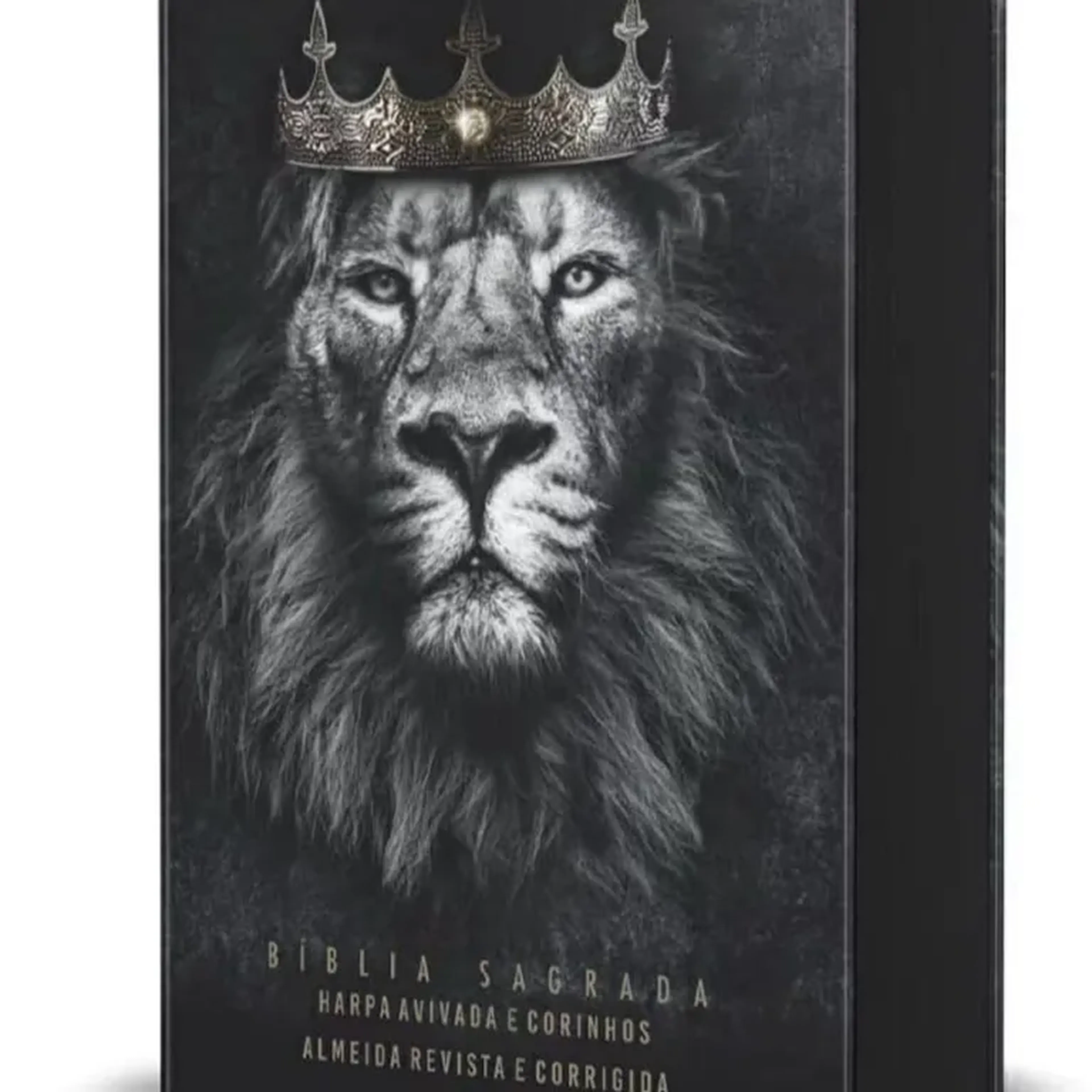 Bíblia Leão Rei dos Reis Letra Gigante capa dura imagem