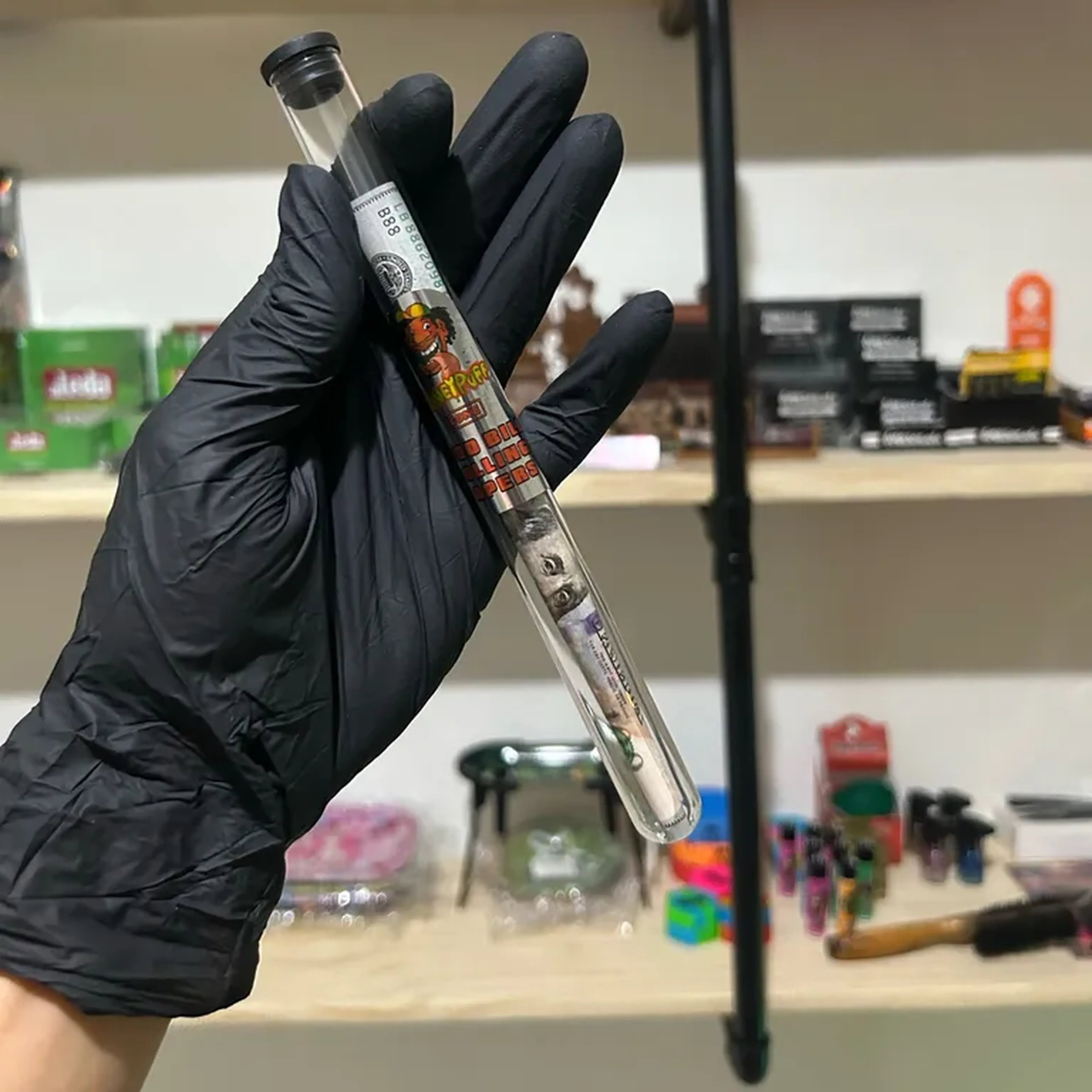 Tubo Cone Seda Dólar HoneyPuff Nota De 100 Dólares imagem