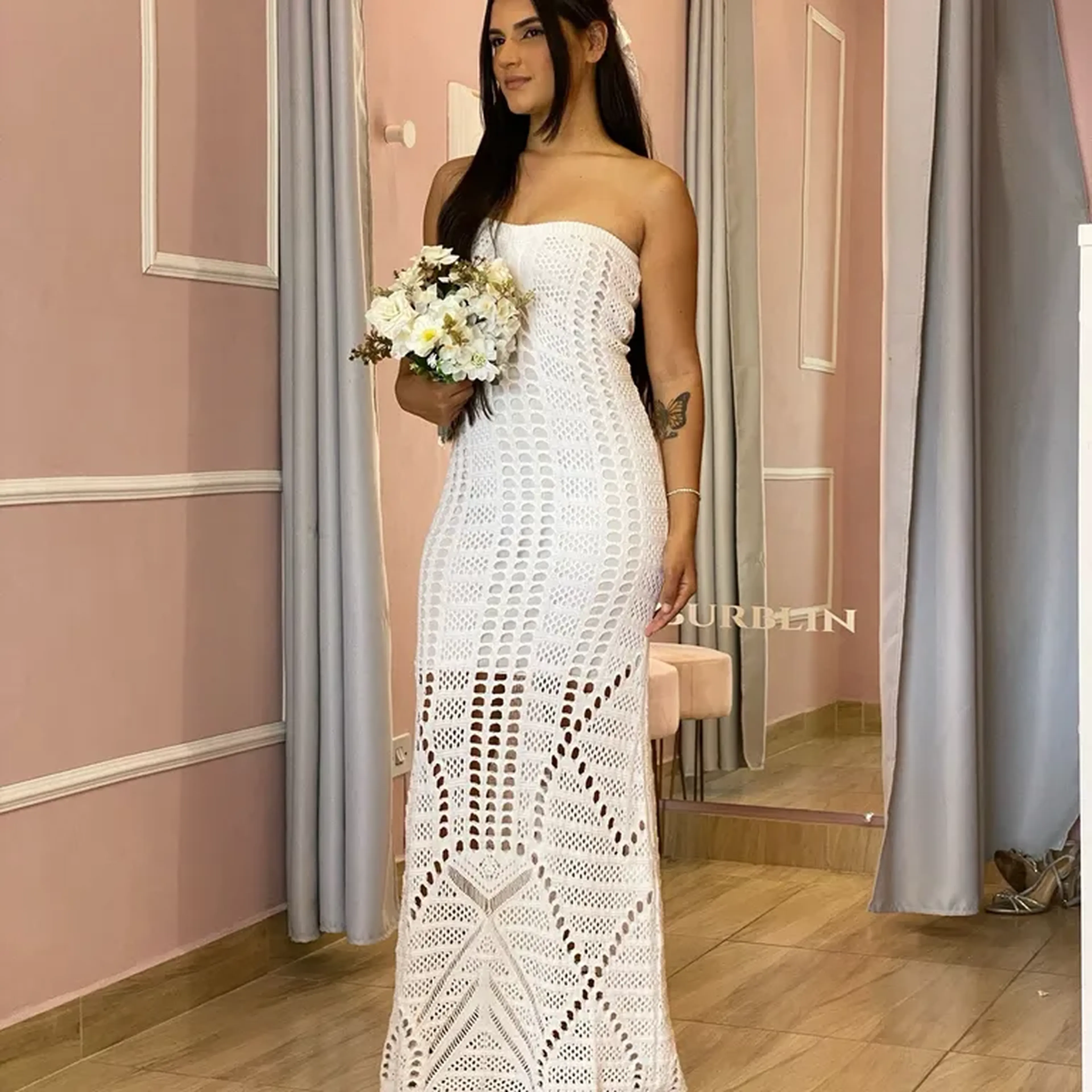vestido tricot sereia imagem