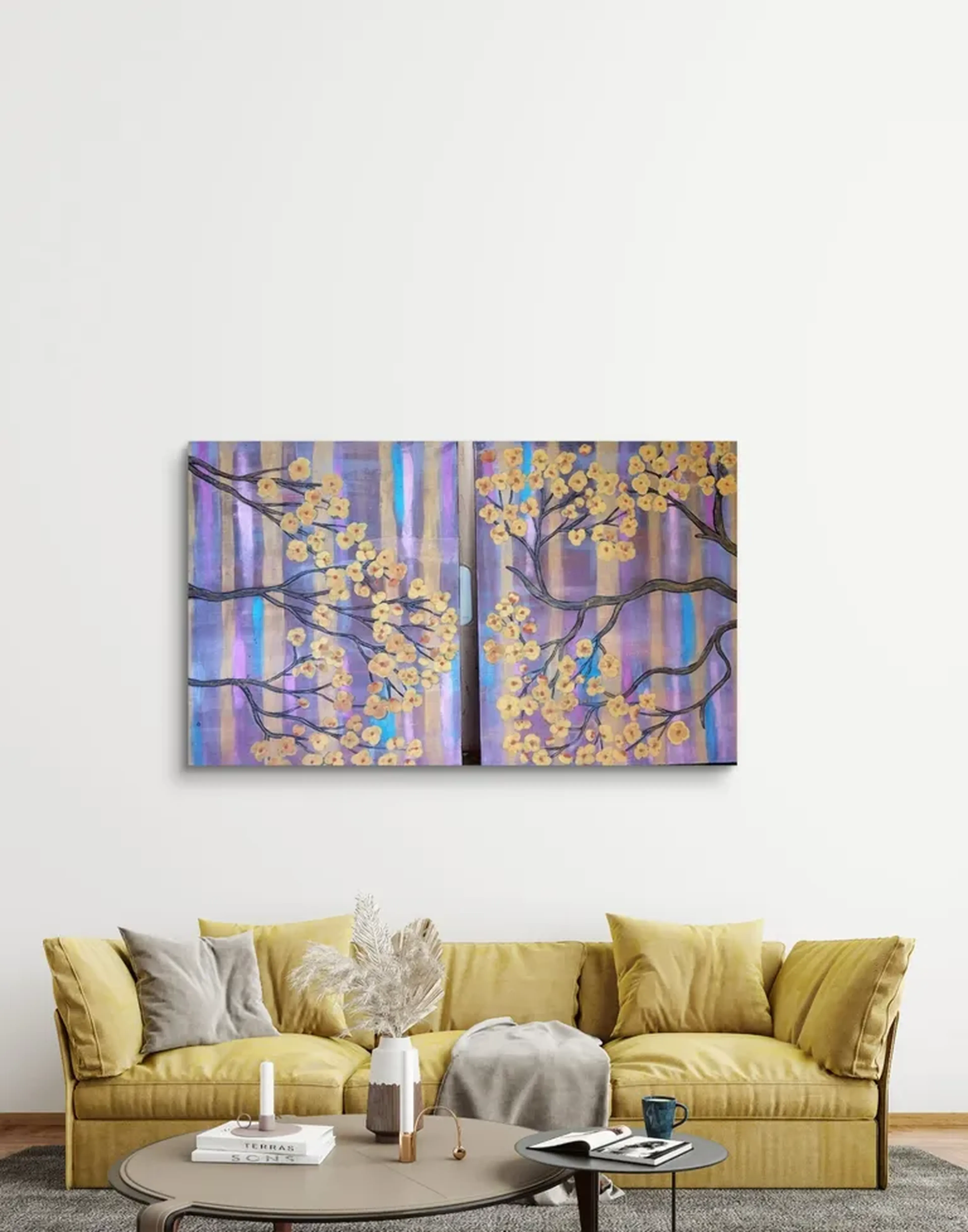 Quadro pintado a mão único e exclusivo imagem