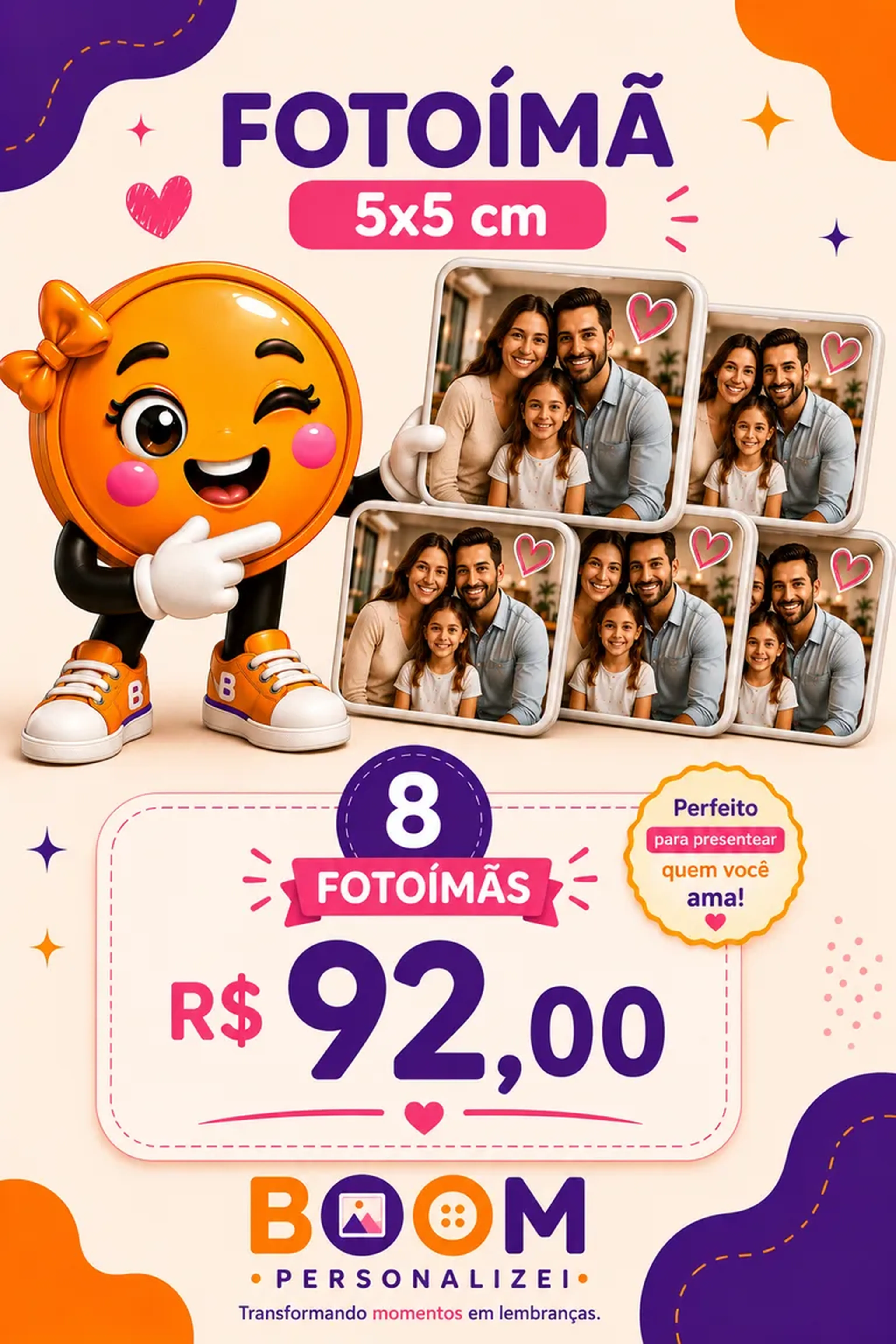 Fotoimã 8unidades imagem