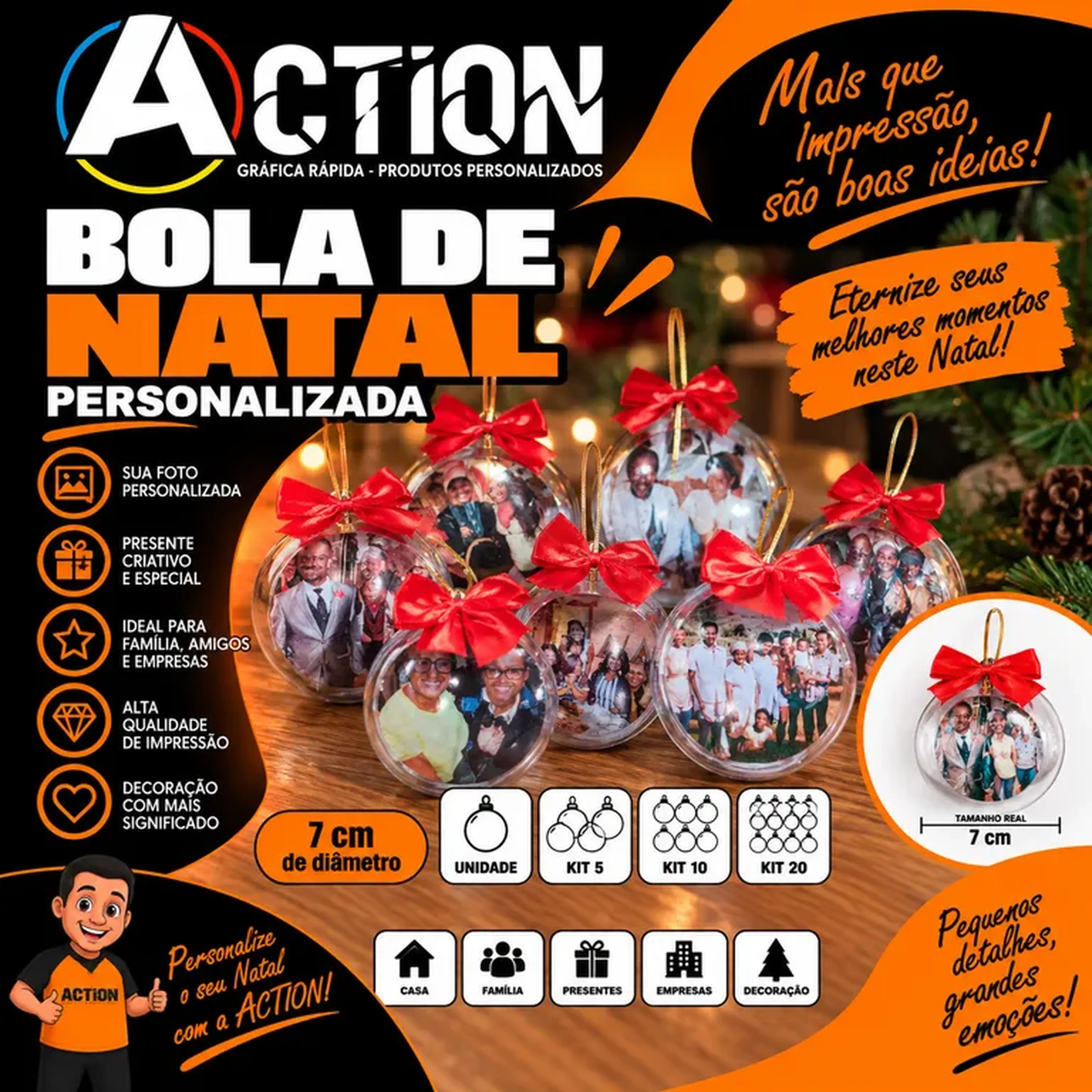 Bola Natal personalizada imagem