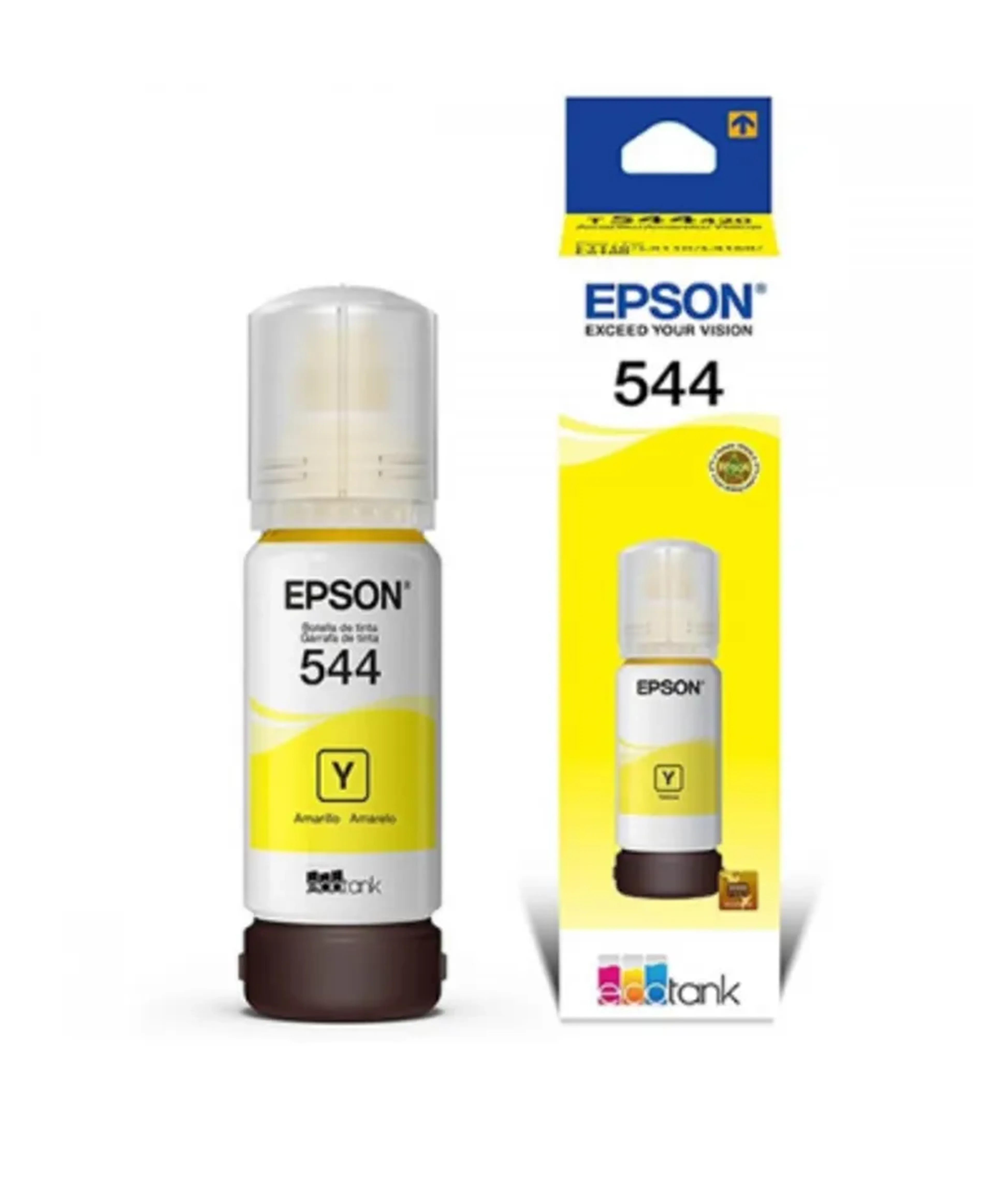Garrafa para Ecotank amarela T544 - T544120 - Epson imagem