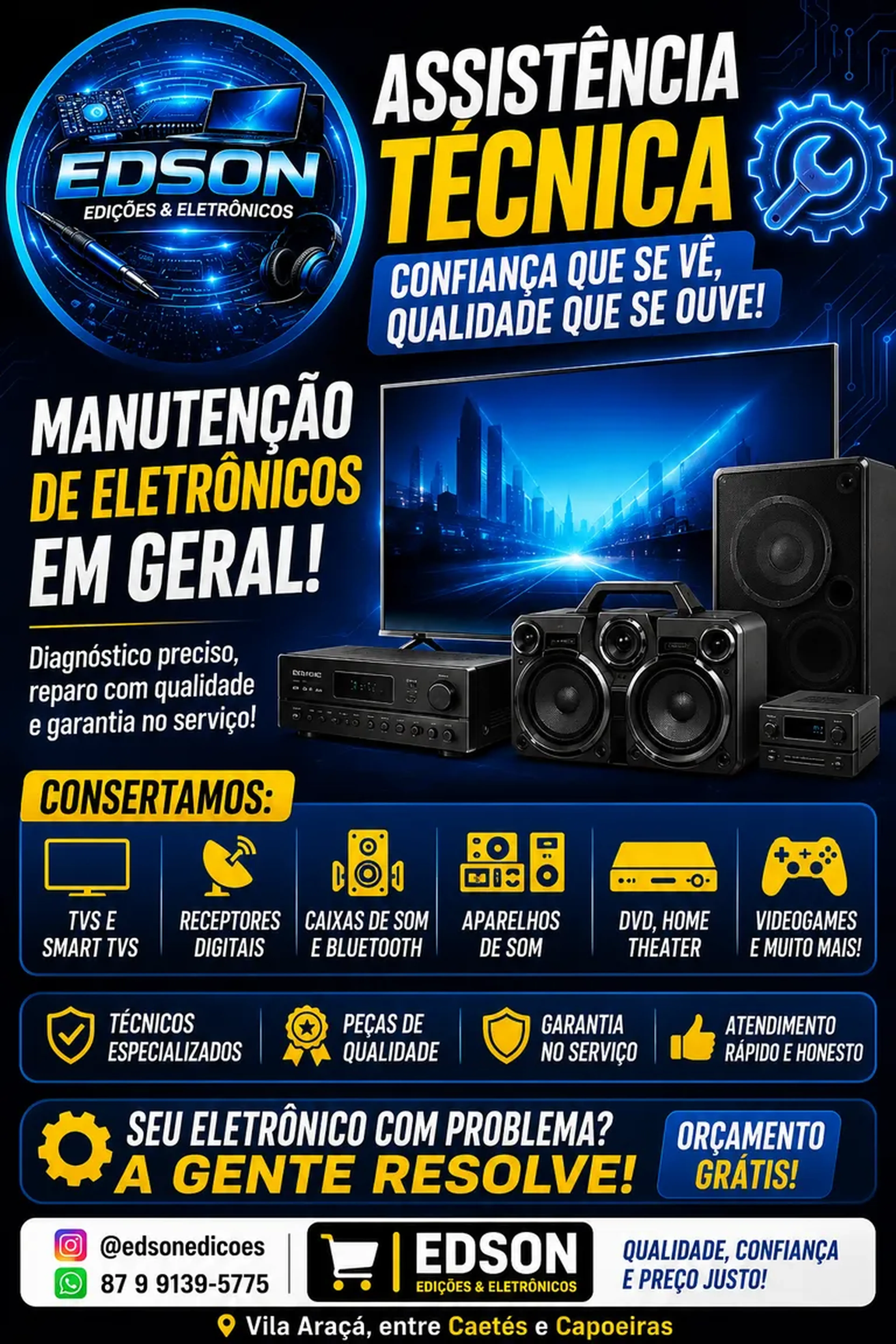 Agende a entrega de seu aparelho eletrônico (Análise. Orçamento) imagem