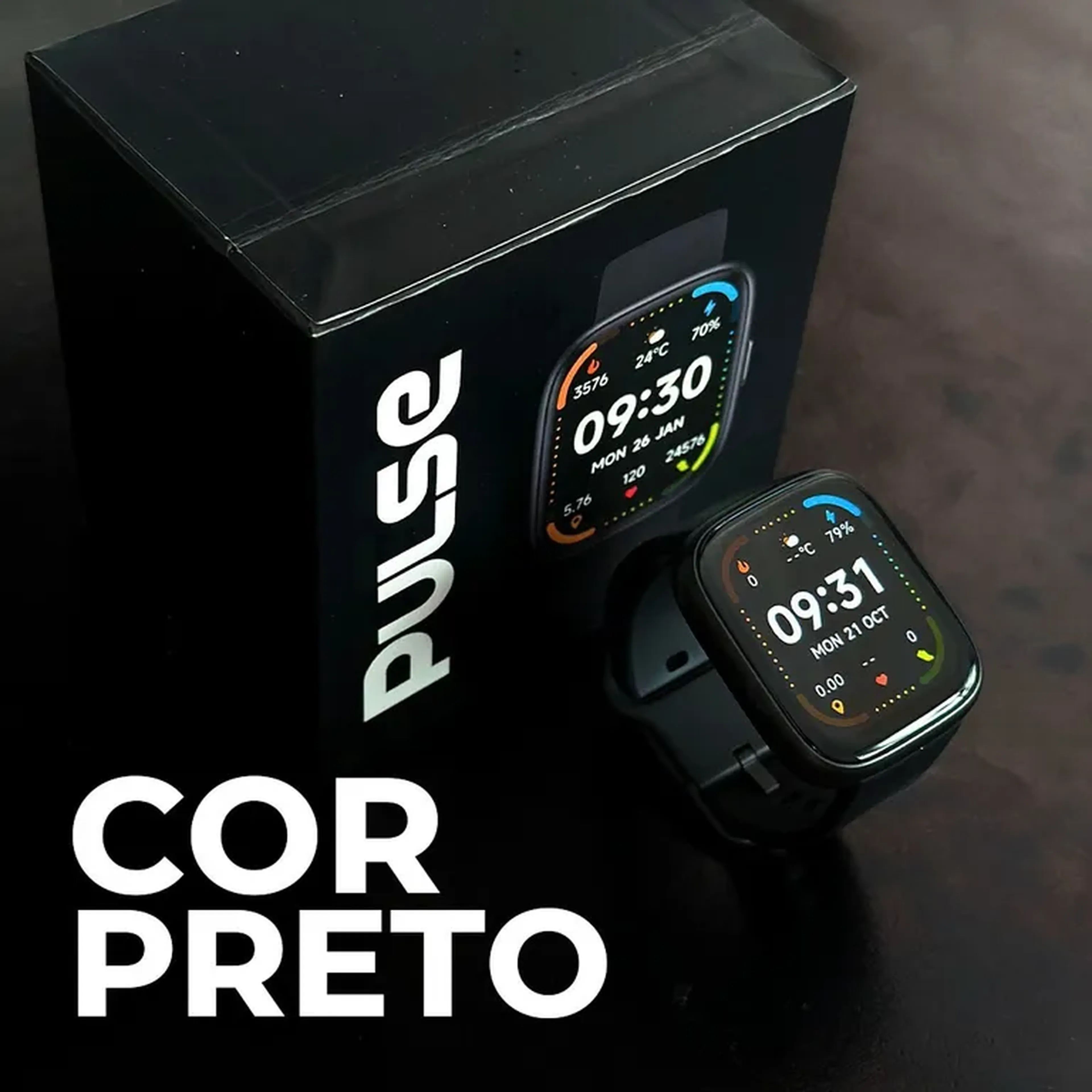 PULSE WEARZONE | Smartwatch Esportivo | A PROVA D'ÁGUA, ALEXA imagem