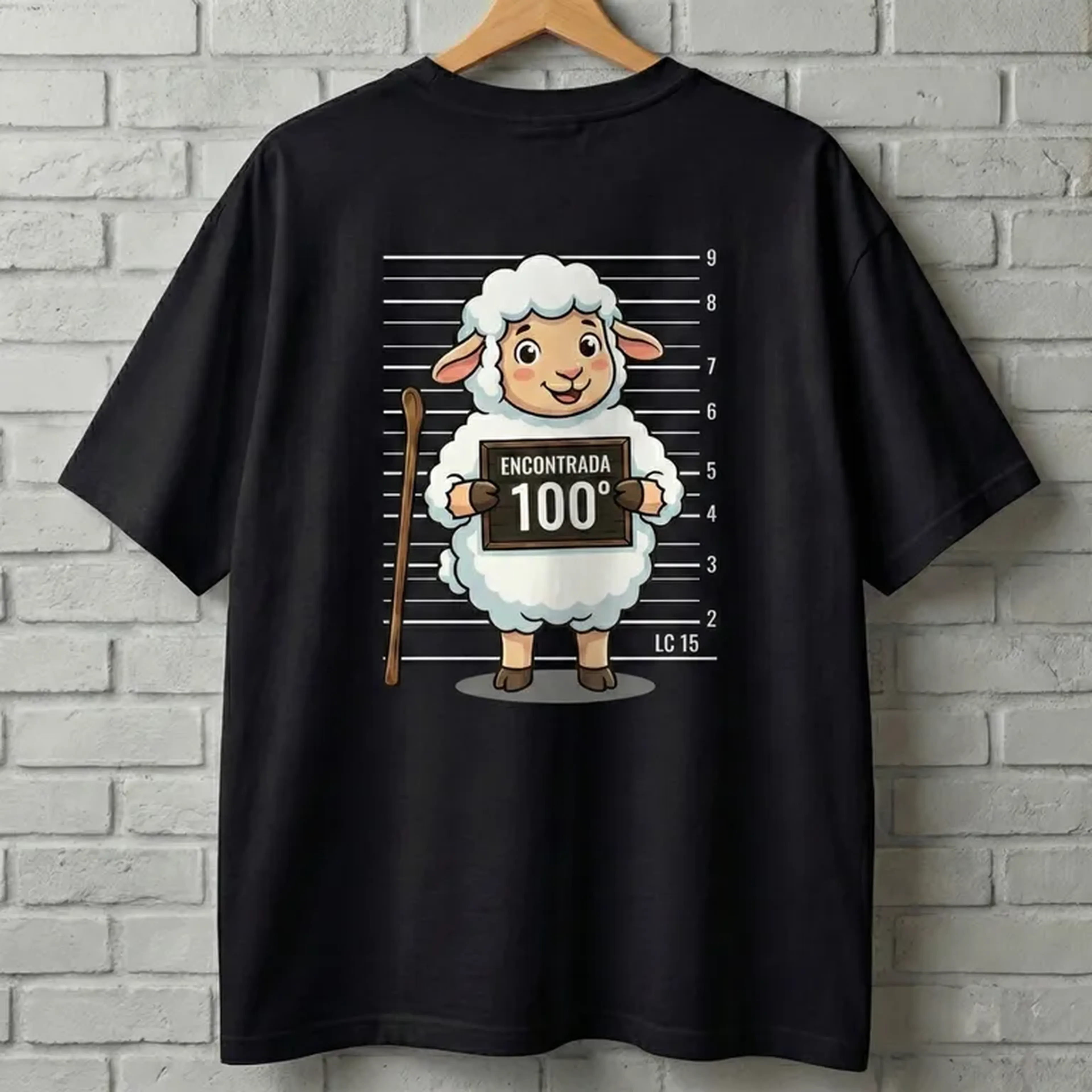 Camiseta encontrada- cor preta - oversize imagem