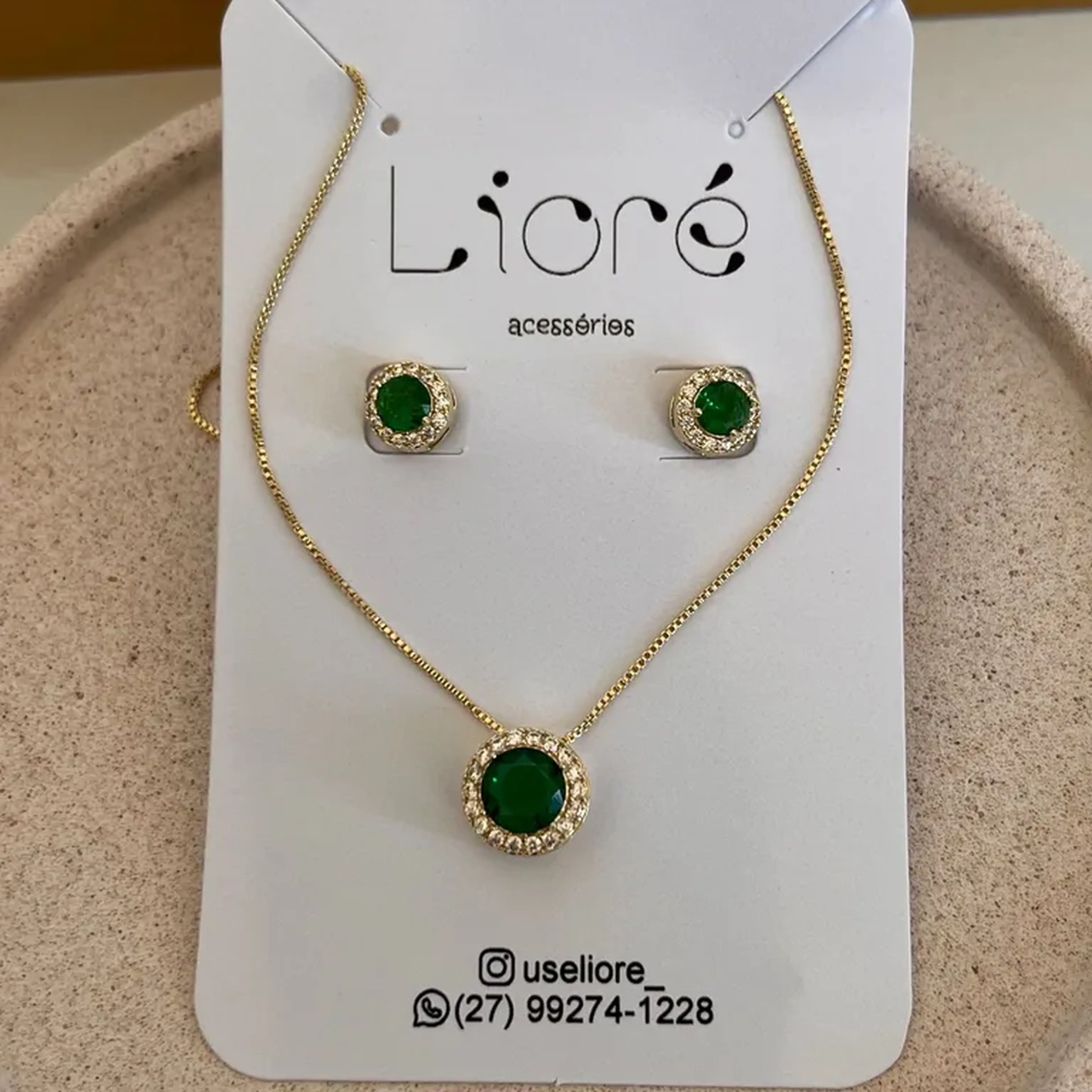 Conjunto esmeralda imagem