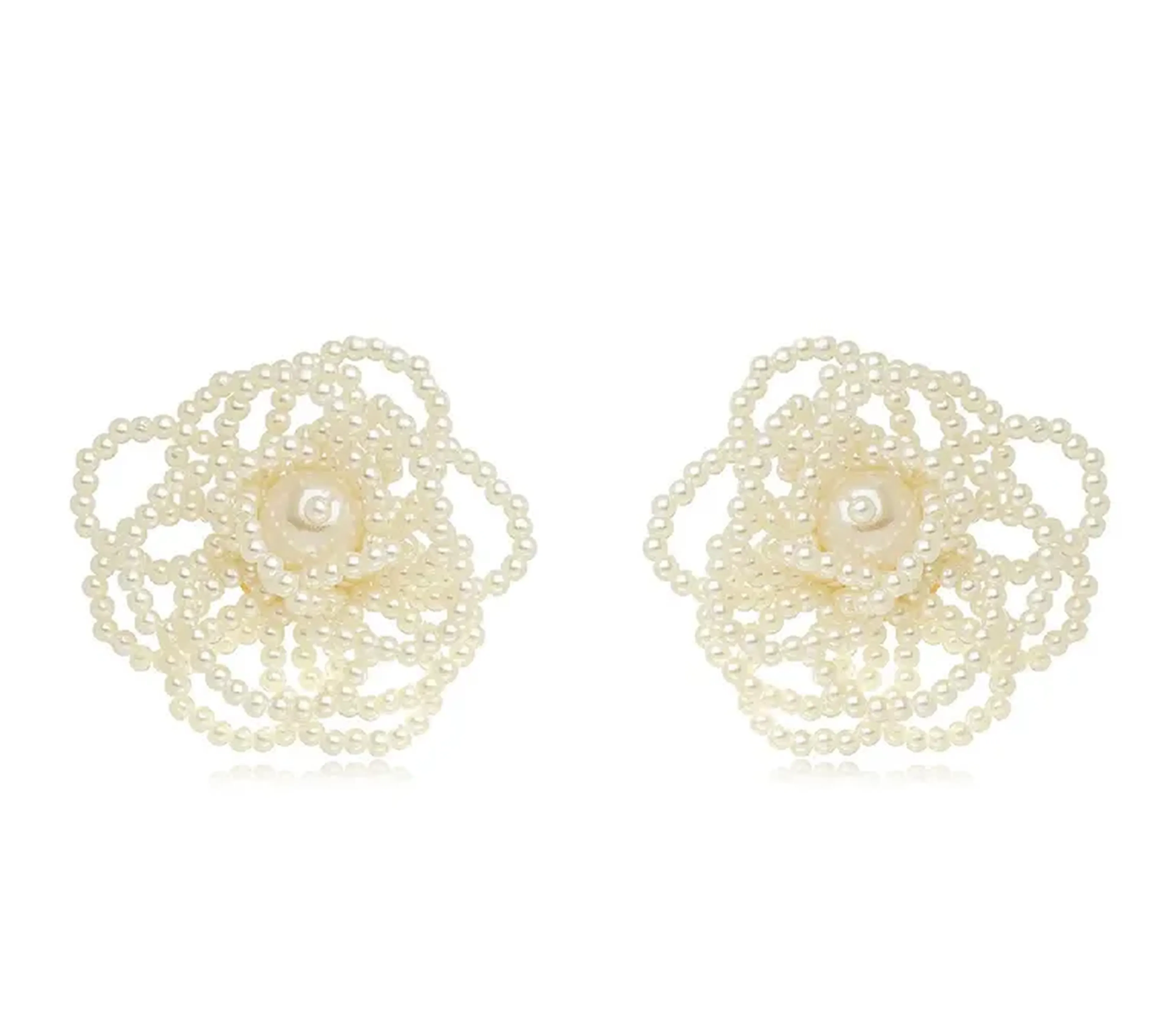 Maxi Brinco Flor Pérola imagem