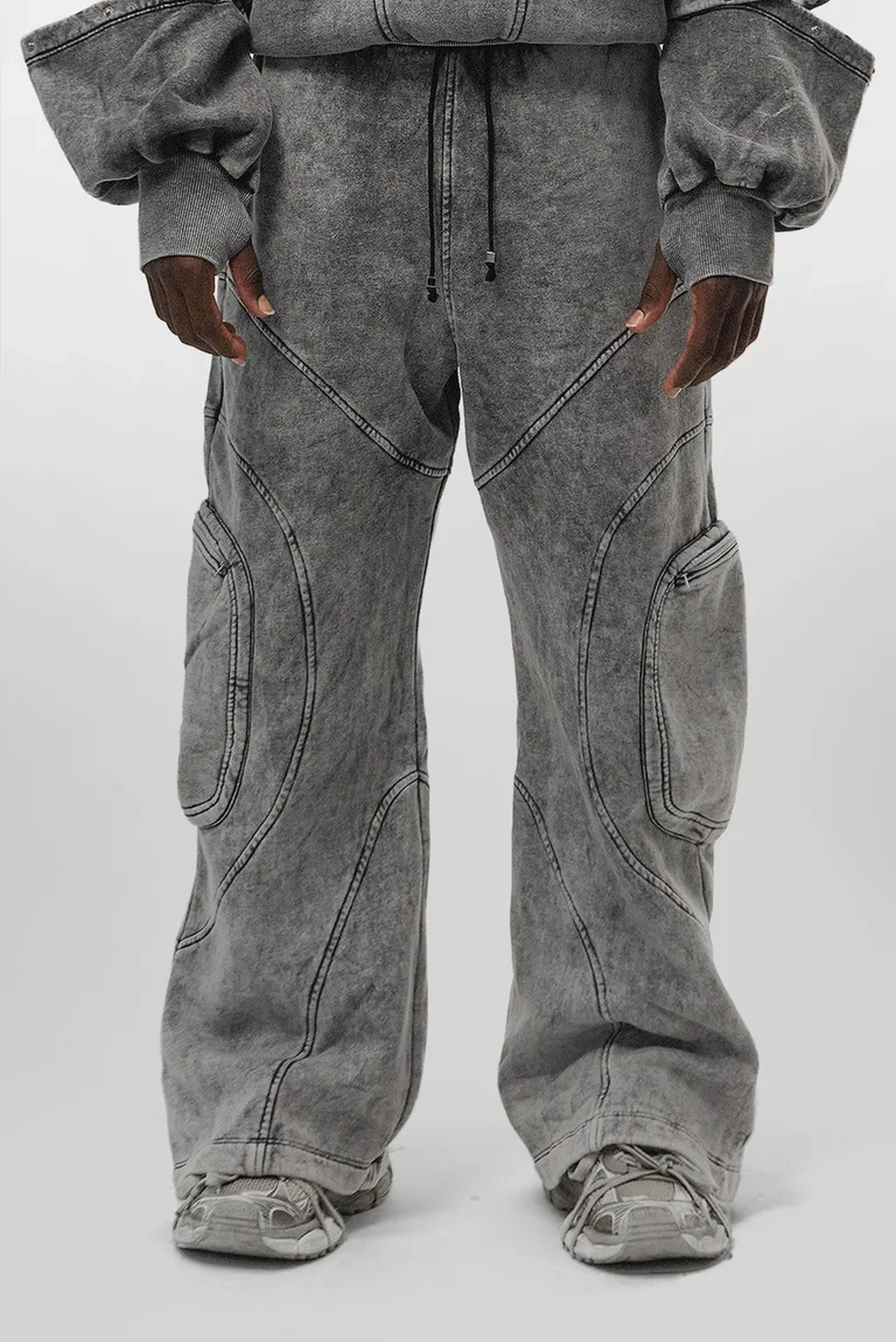 Calça Shui Baggy Marmorizado Moletom Metaspace imagem