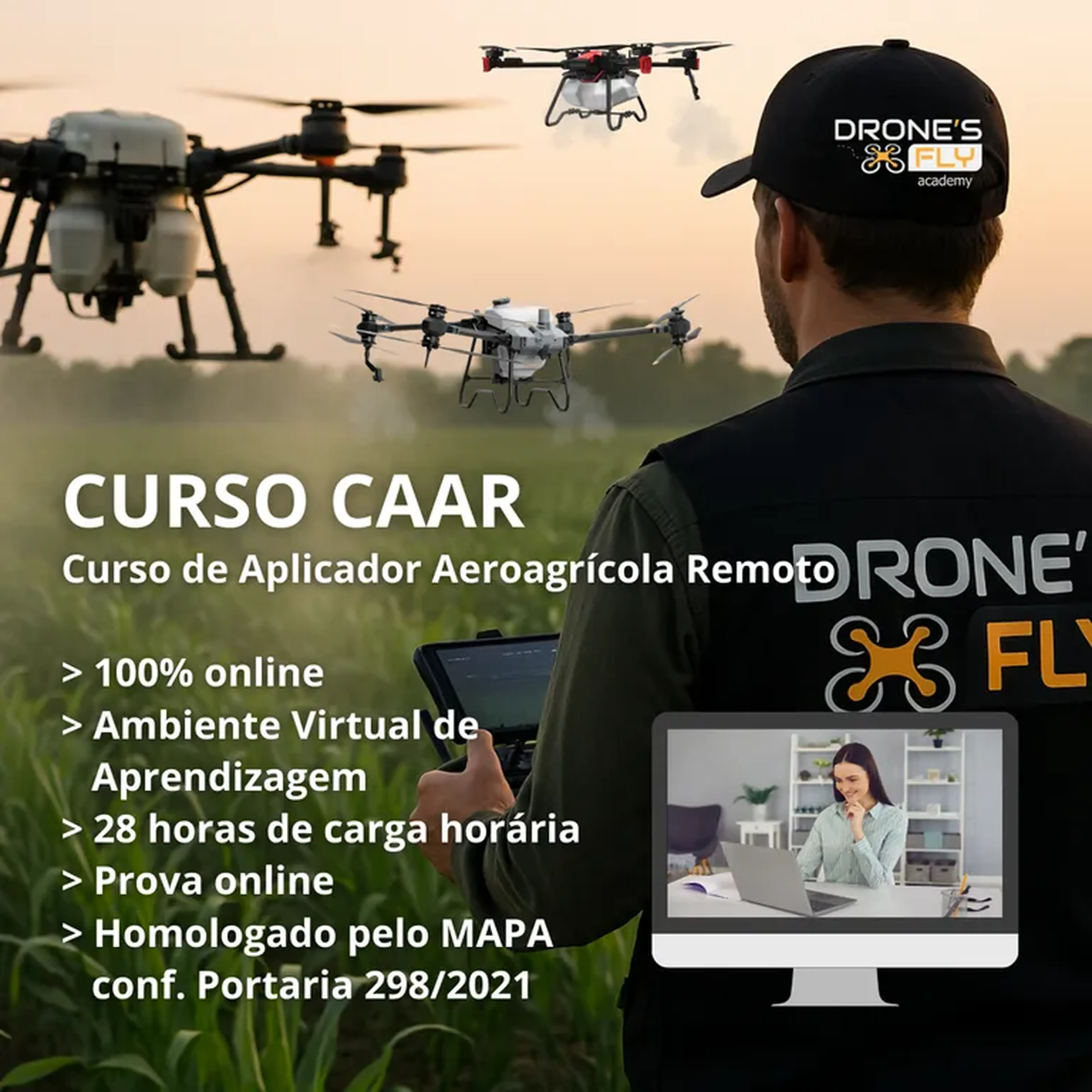 🎓 CAAR — Curso de Aplicador Aeroagrícola Remoto imagem