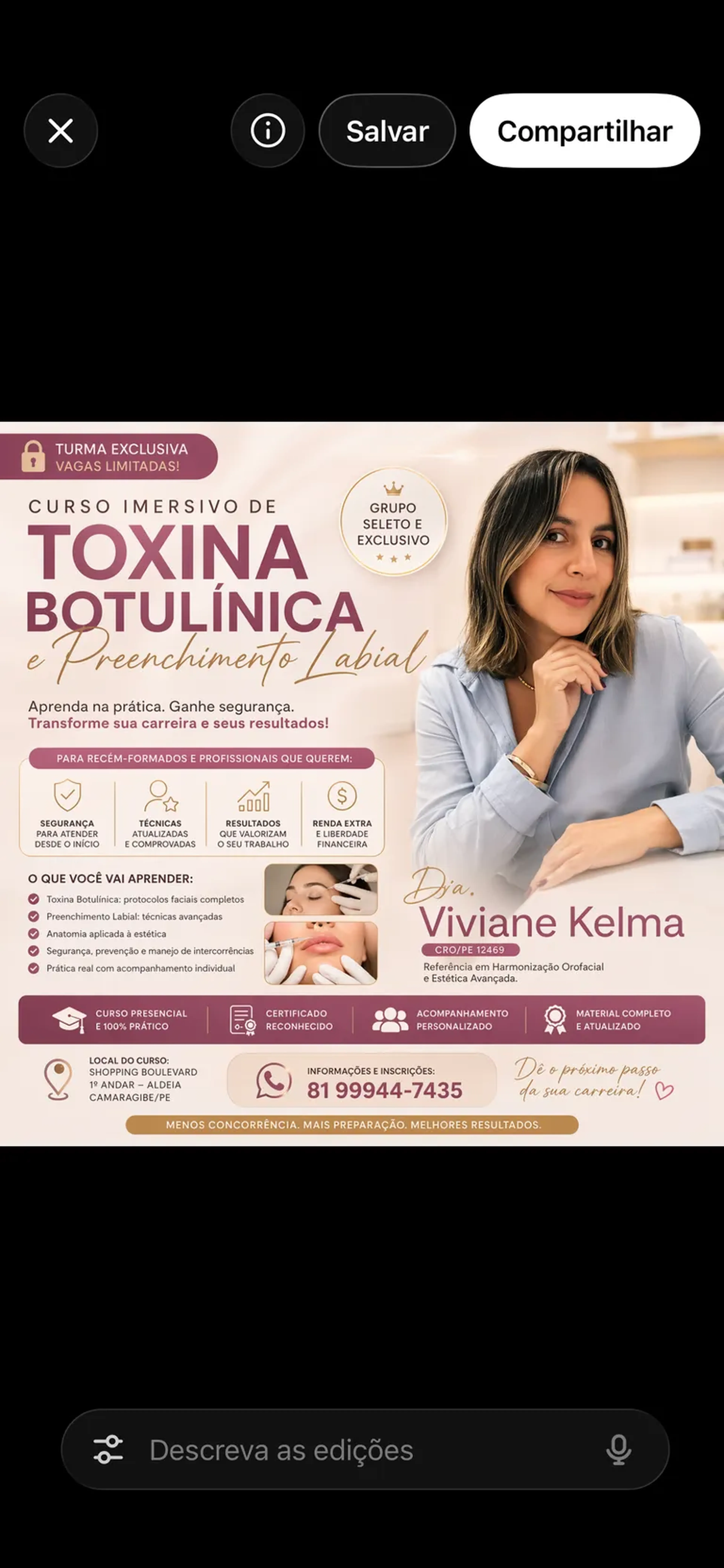 Curso toxina Botulínica + Preenchimento Labial imagem