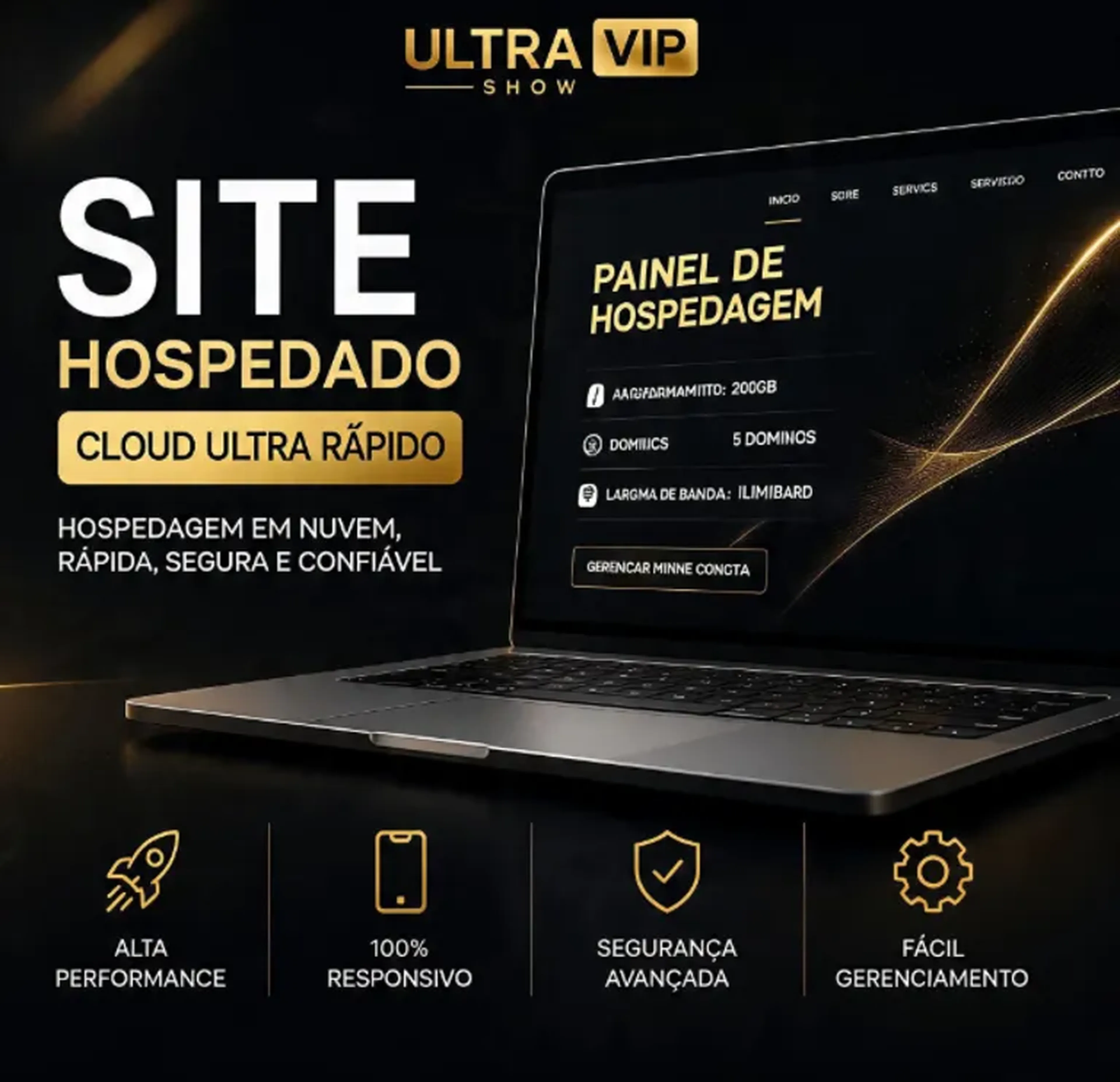 Site Funcional Hospedado e ONLINE imagem